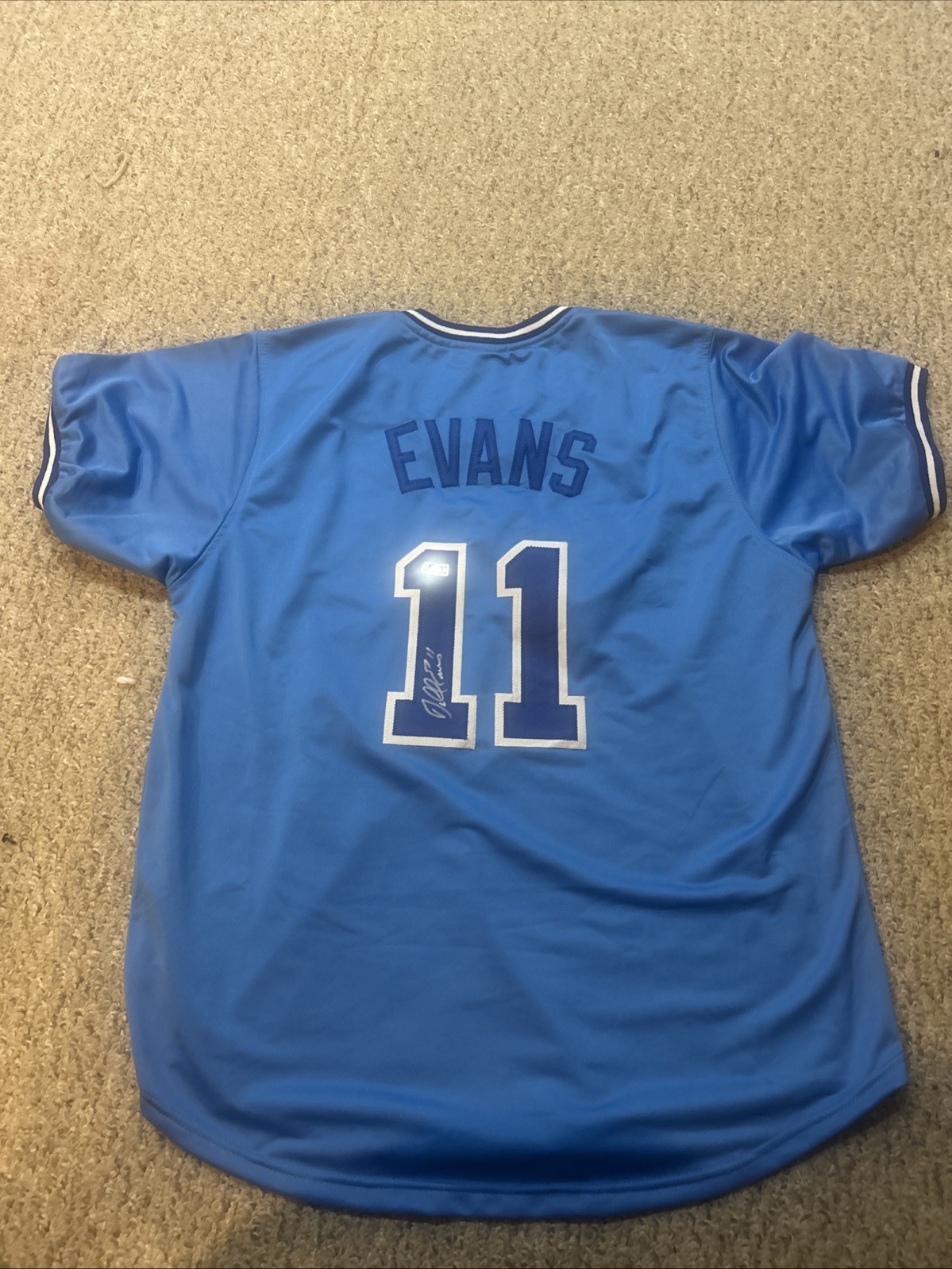 ATLANTA BRAVES- DARRELL EVANS SIGNED AUTOGRAPH JERSEY BECKETT COA BAS