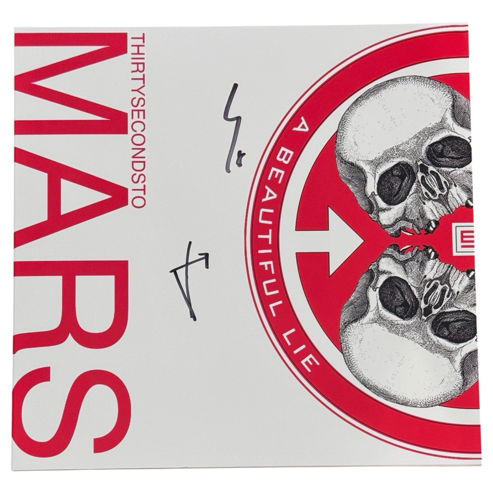Thirty Seconds To Mars Signed A Beautiful Lie Vinyl Record Album LP Beckett COA