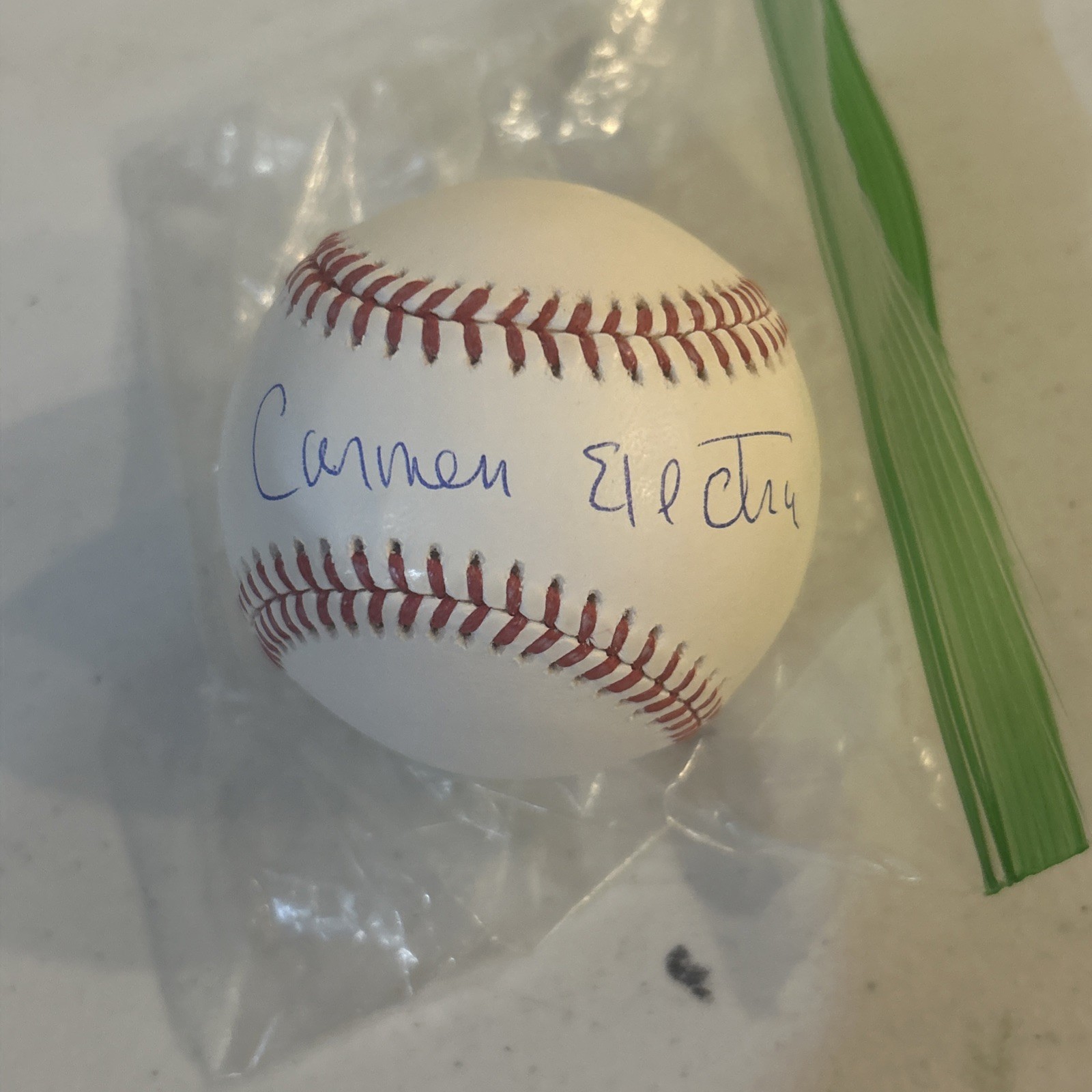 CARMEN ELECTRA SIGNED AUTOGRAPH ROMLB BASEBALL BECKETT COA BAYWATCH PLAYBOY