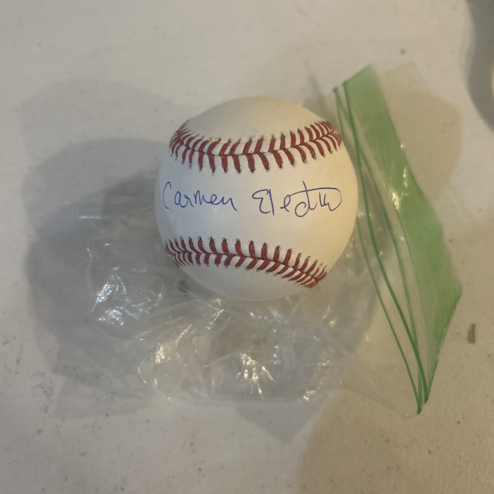 CARMEN ELECTRA SIGNED AUTOGRAPH ROMLB BASEBALL BECKETT COA BAYWATCH PLAYBOY