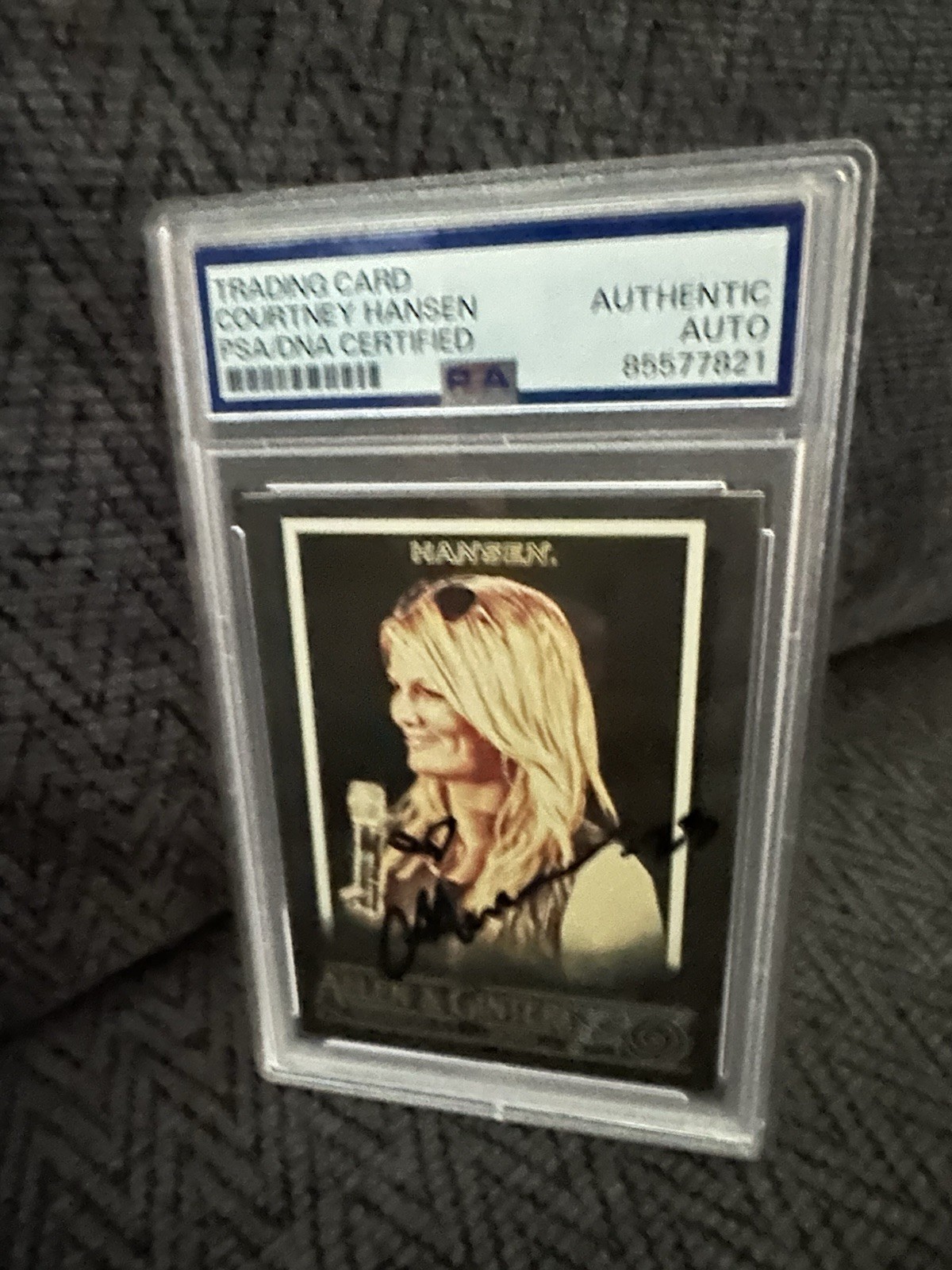 Courtney Hansen Signed 2020 Allen & Ginter #288 Card PSA /DNA Slab COA Black