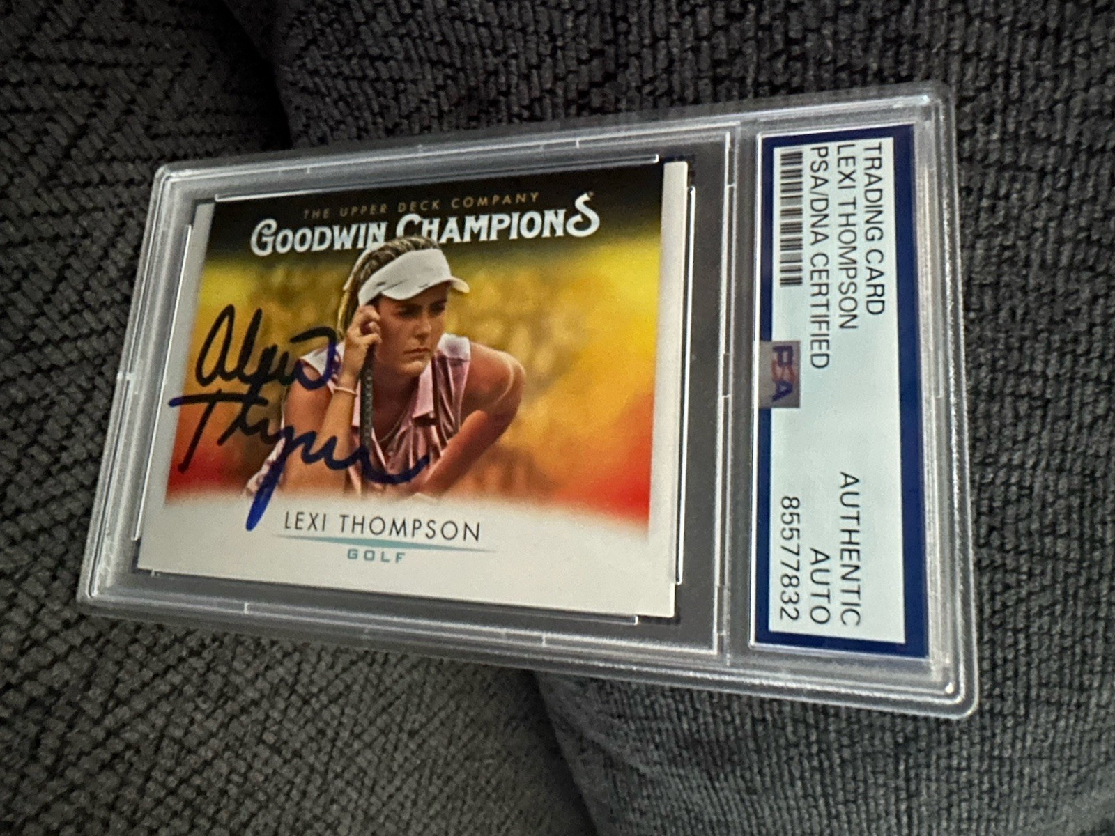 Lexi Thompson Signed 2021 Goodwin Champions Card #81 PSA /DNA COA RC Rookie