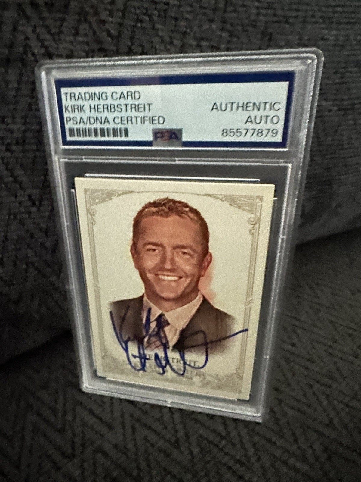 Kirk Herbstreit Signed 2012 Allen & Ginter #36 Card PSA /DNA Slab COA