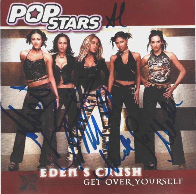Eden's Crush REAL hand SIGNED Get Over Yourself CD COA Pussycat Nicole Sherzinge