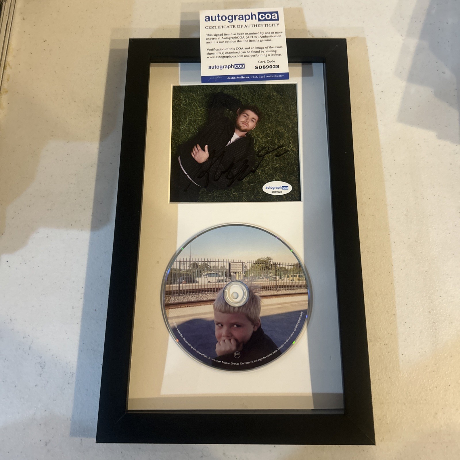 ALEX WARREN SIGNED AUTOGRAPH FRAMED CD DISPLAY ACOA YOU’LL BE ALRIGHT KID