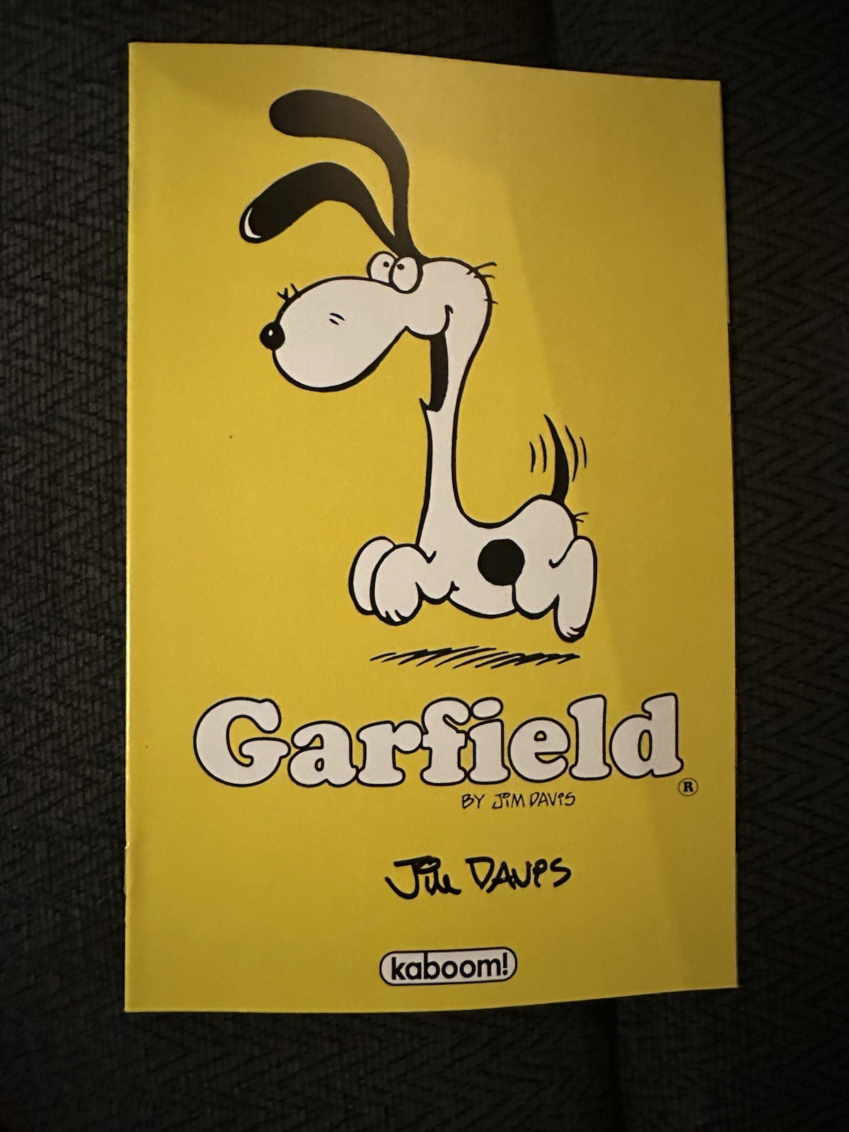 Jim Davis Signed Garfield Magazine Cartoons Kaboom Comic Book