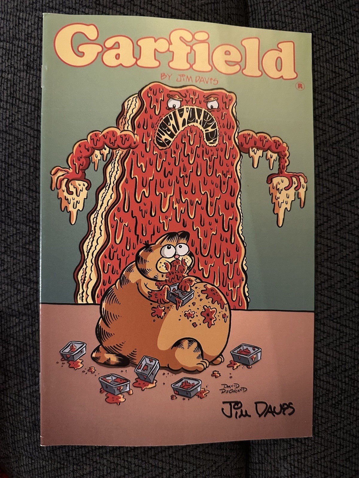 Jim Davis Signed Garfield Magazine Cartoons Kaboom Comic Book