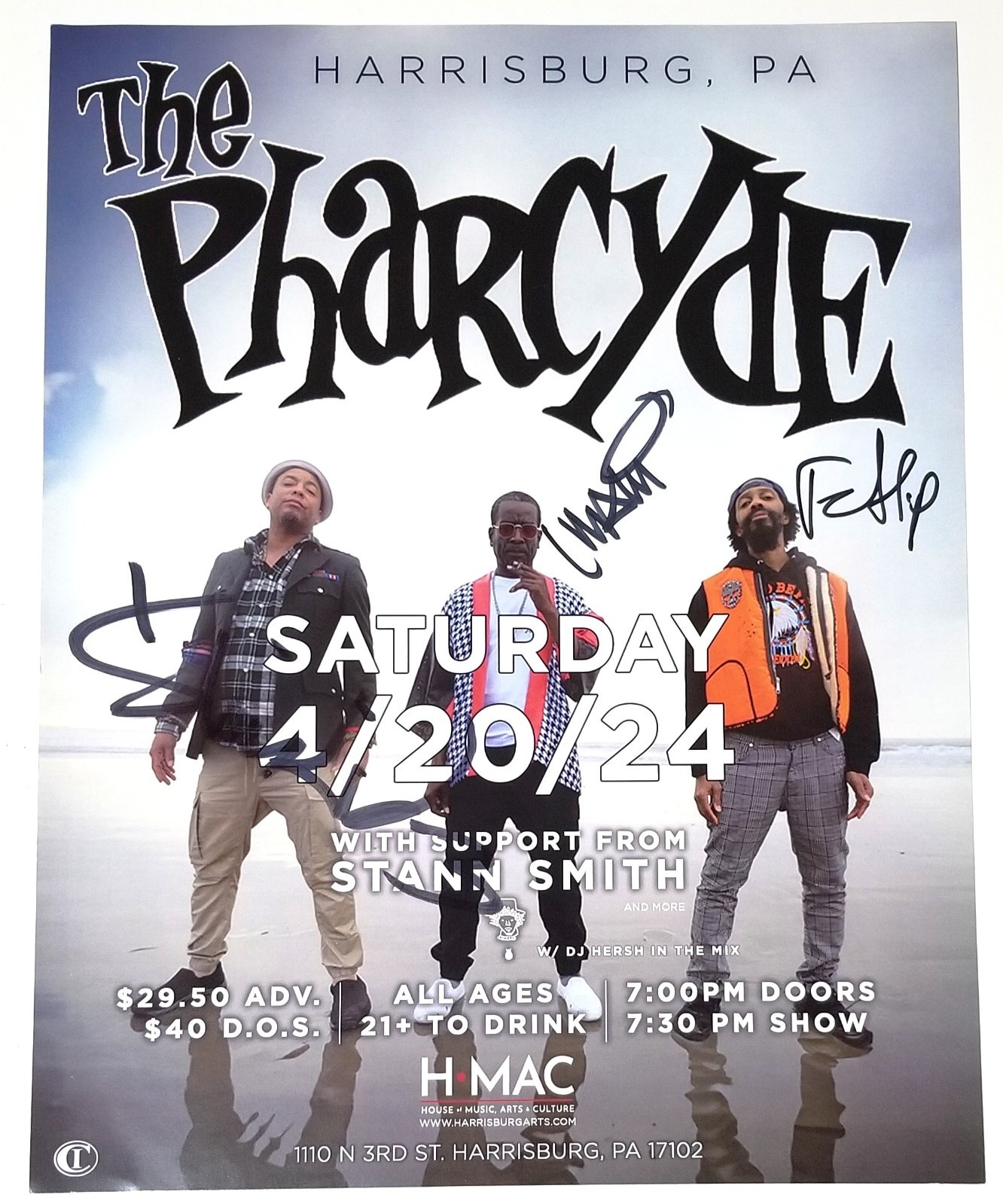 The Pharcyde rap REAL hand SIGNED Official Concert Poster #2 COA Autographed