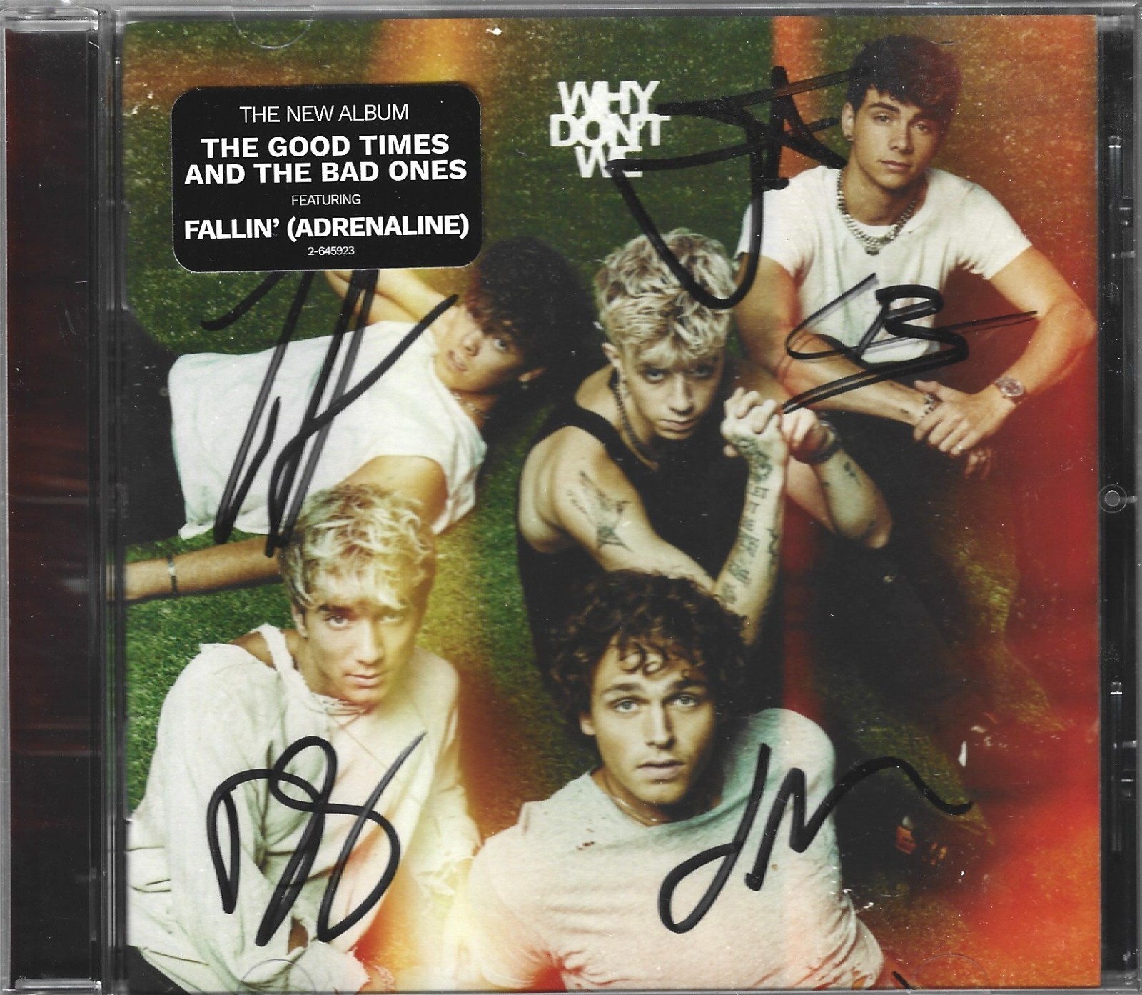 Why Don't We REAL hand SIGNED Good Times And The Bad Ones CD #2 COA Autographed