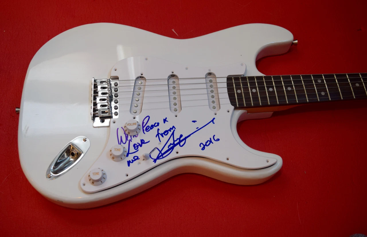 King Sunny Ade Signed Autographed Electric Guitar Nigerian JuJu Music Rare COA