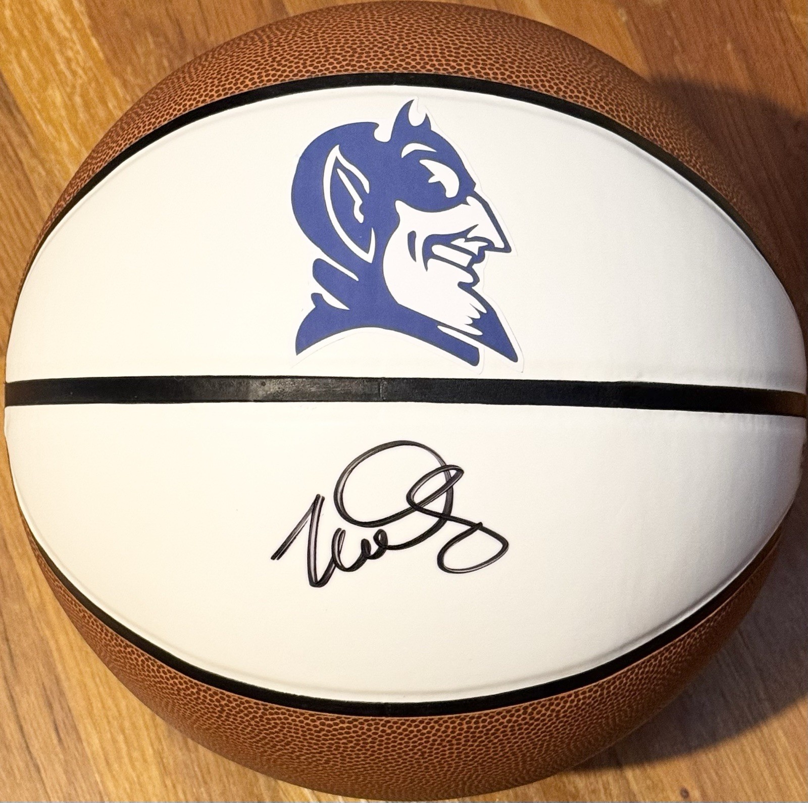 Mike Dunleavy Jr Signed Autographed Duke Blue Devils Logo Basketball PSA/DNA