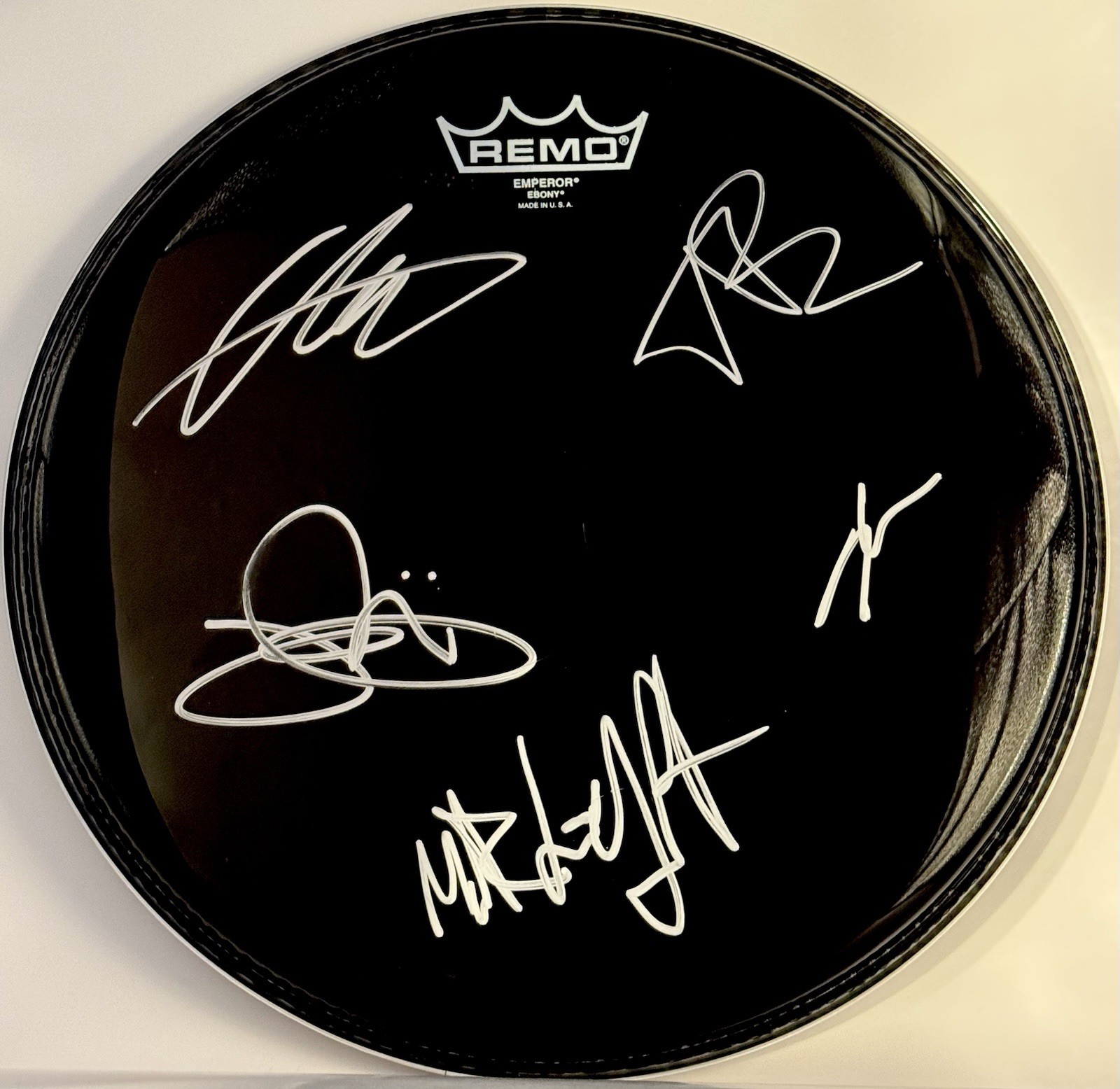 SEVEN HOURS AFTER VIOLET BAND SIGNED AUTOGRAPHED 12” INCH DRUMHEAD JSA COA SHAVO COLLECTIBLE MEMORABILIA