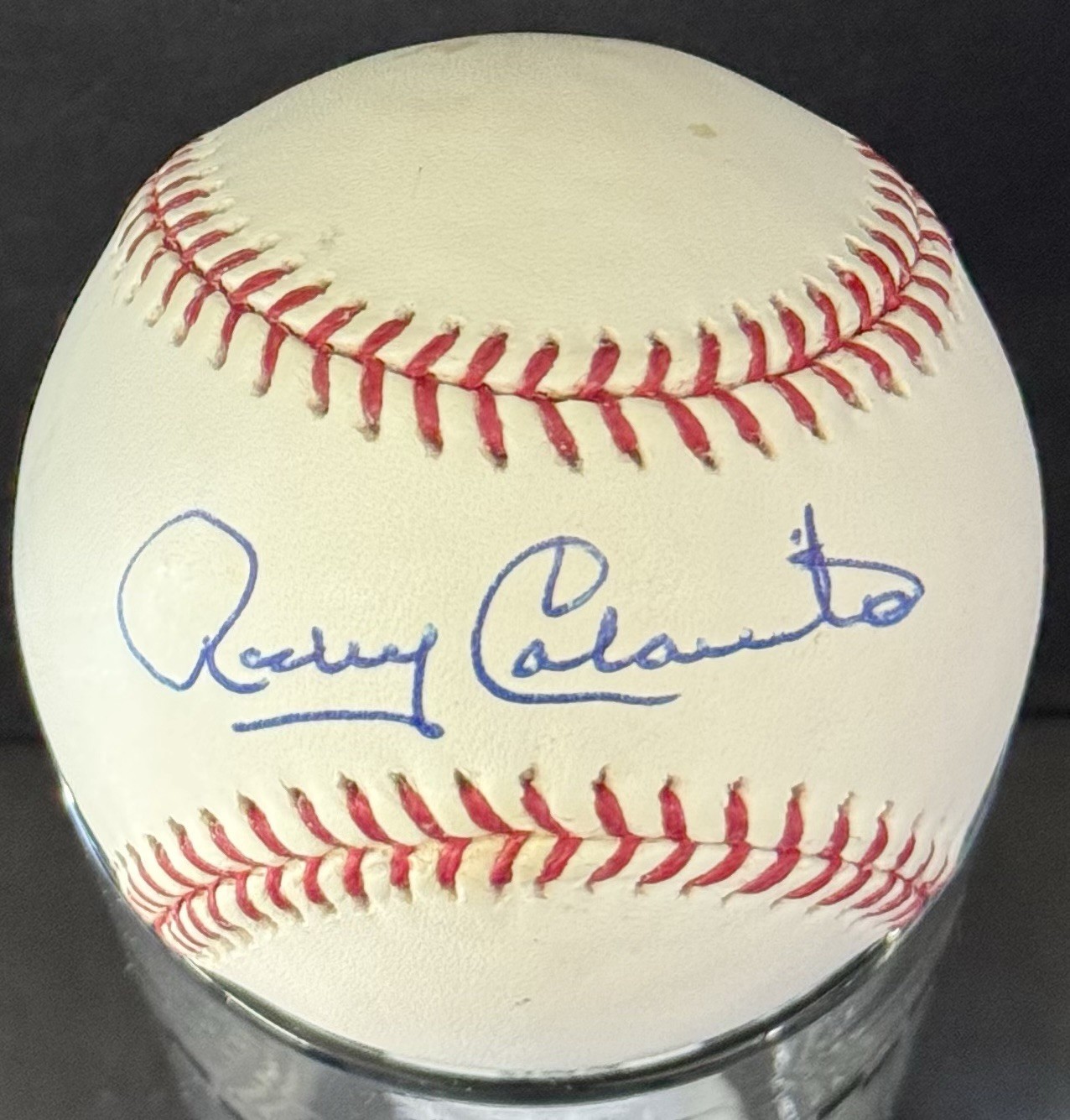 Rocky Colavito Signed Autographed Cleveland Indians Oml Baseball Psa/Dna
