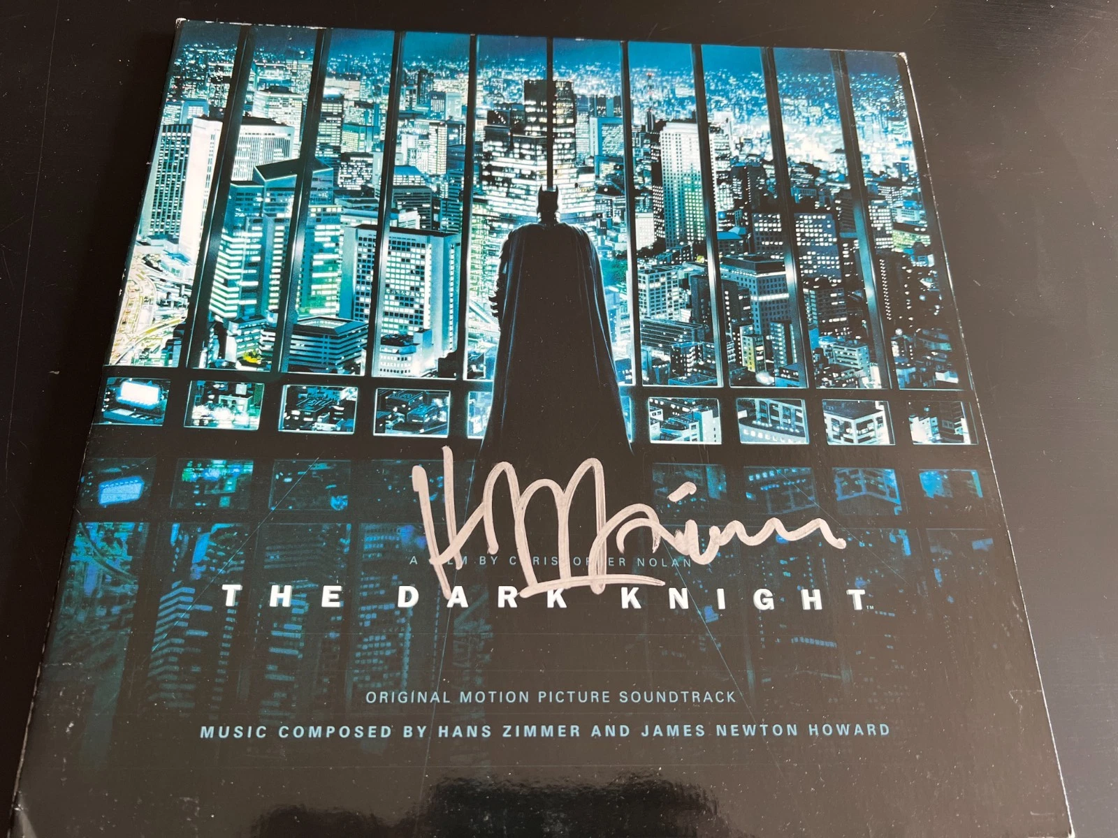 HANS ZIMMER SIGNED AUTOGRAPH ALBUM LP DARK KNIGHT BALE BECKETT BAS D