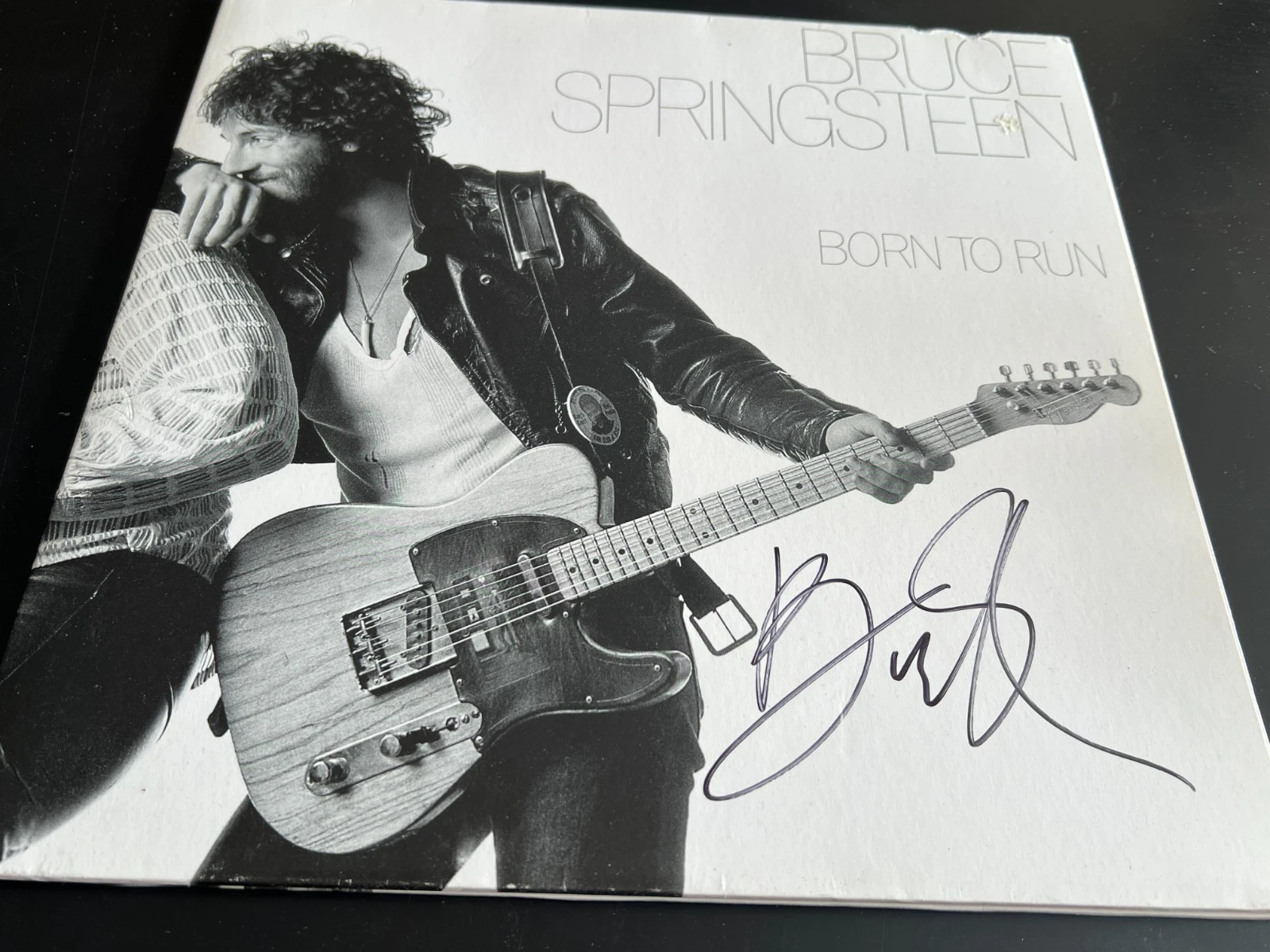 BRUCE SPRINGSTEEN SIGNED AUTOGRAPH ALBUM VINYL BORN TO RUN BECKETT BAS X1