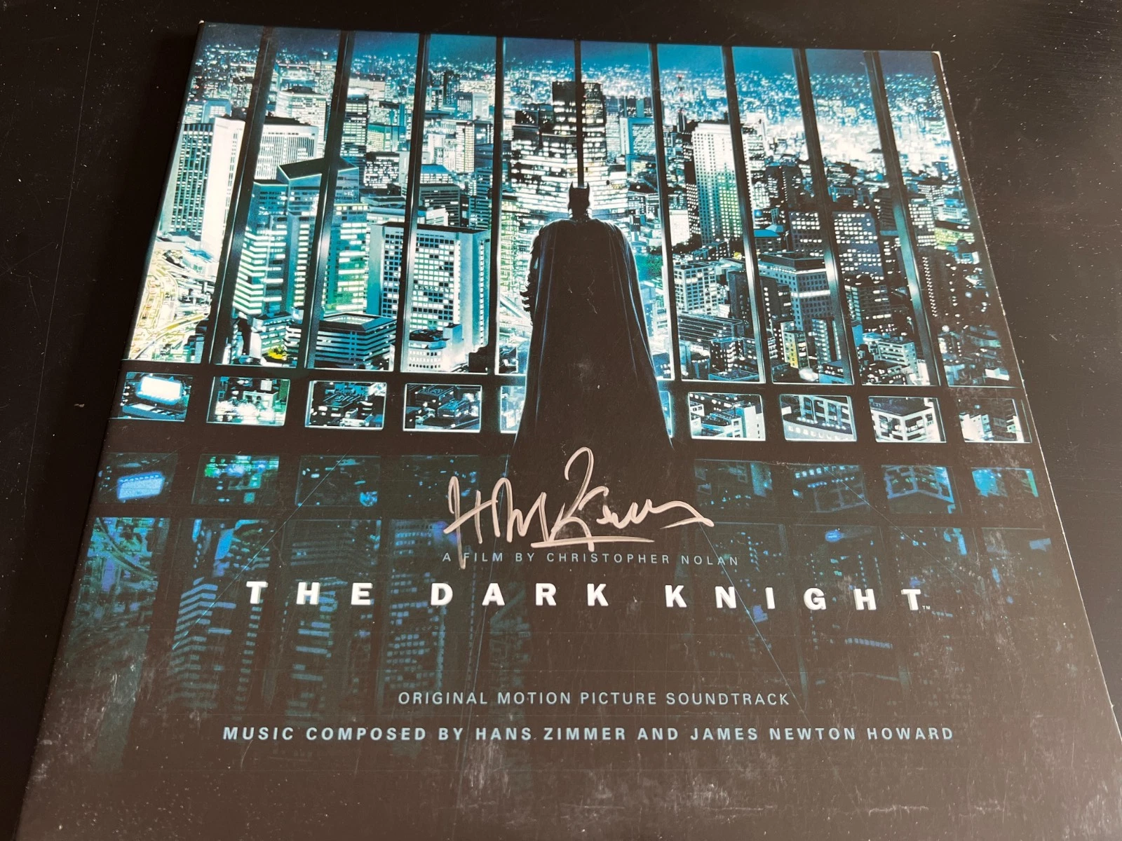 HANS ZIMMER SIGNED AUTOGRAPH ALBUM LP DARK KNIGHT BALE BECKETT BAS X5