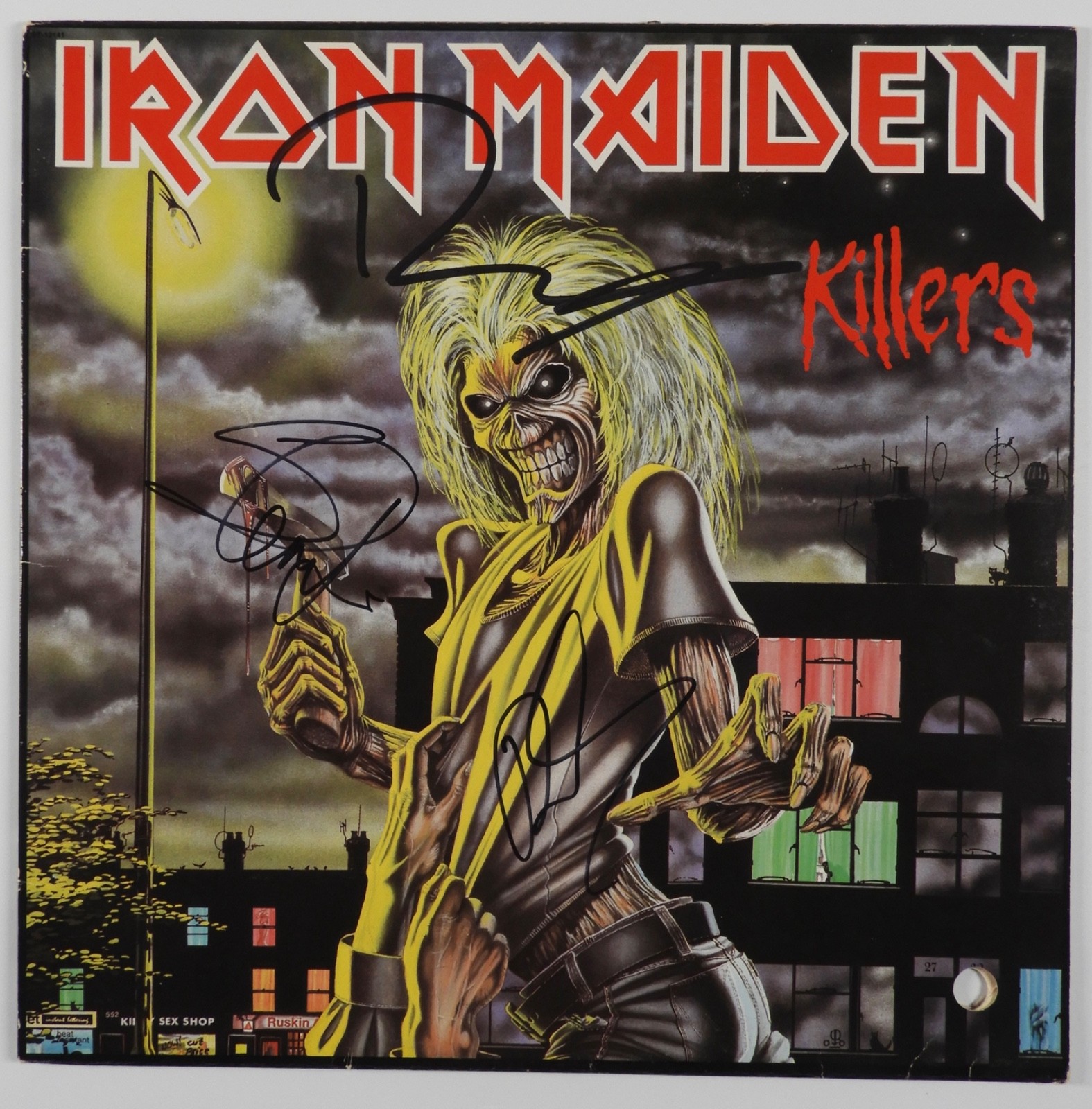 Iron Maiden JSA Signed Autograph Album Record Vinyl Paul Di'Anno +