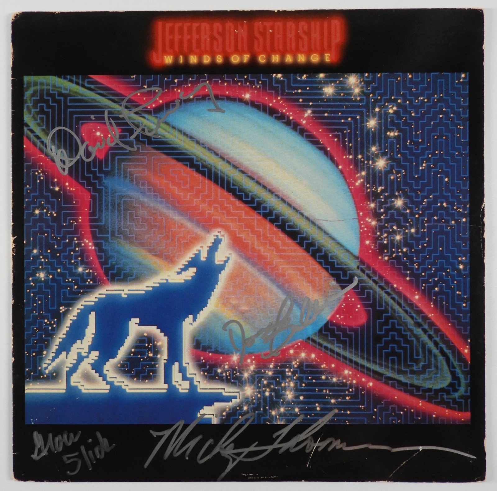 Jefferson Starship JSA Signed Autograph Record Album Vinyl Winds Of Change