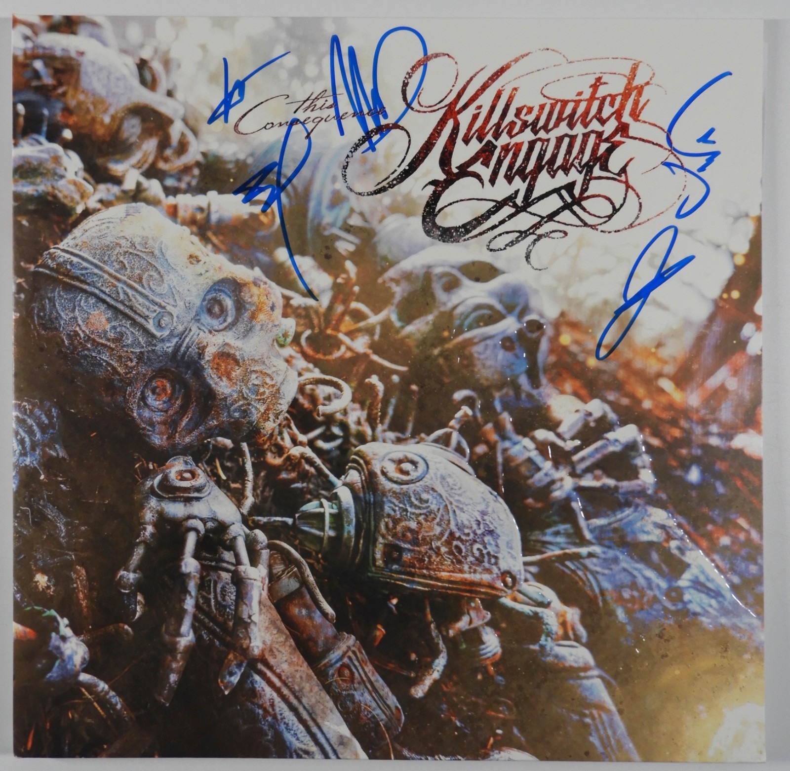 Killswitch Engage JSA Fully Signed Autograph Record Album Vinyl This Consequence