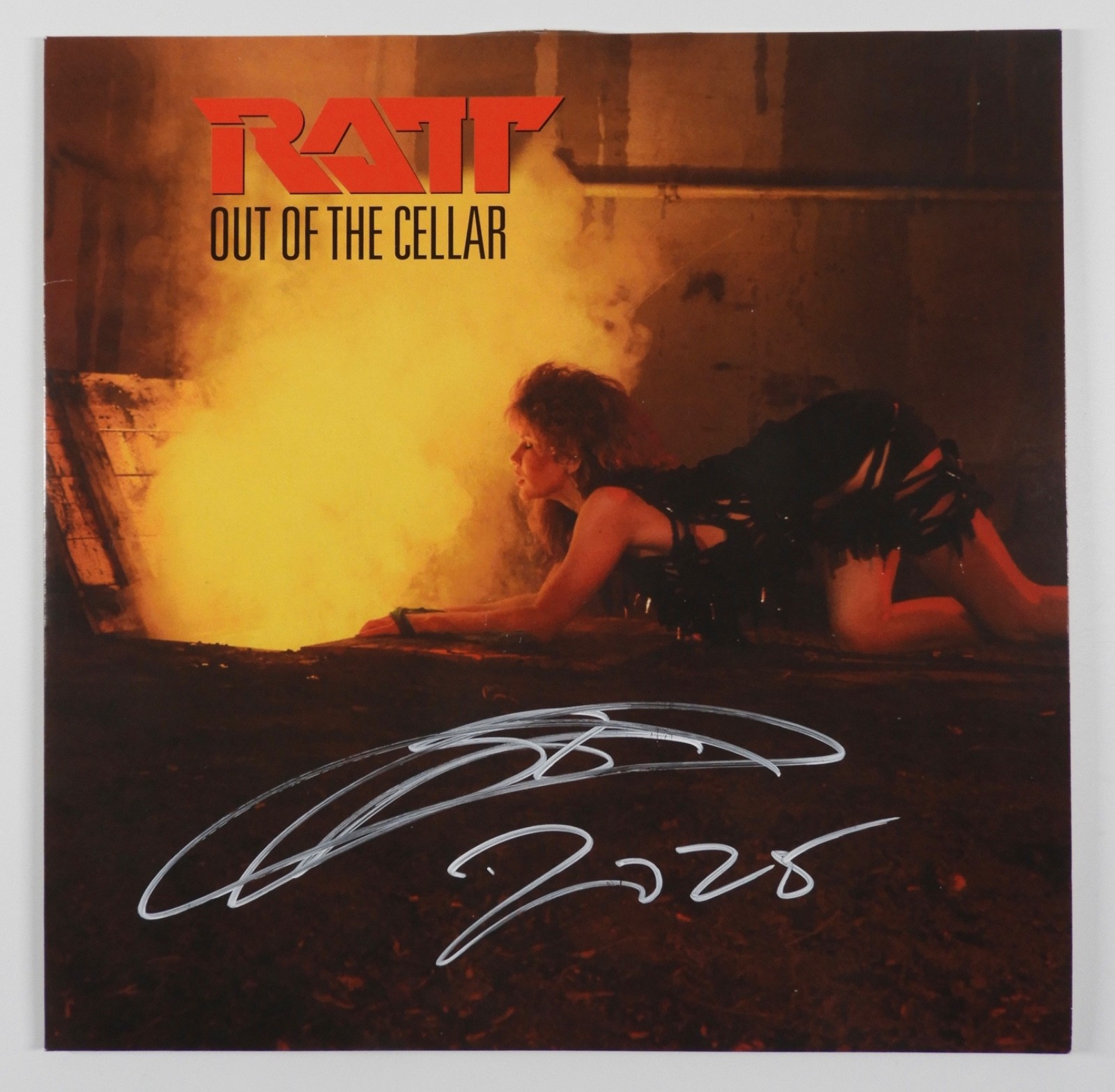 RATT Stephen Pearcy JSA Signed Autograph Record Album Vinyl Out Of The Cellar