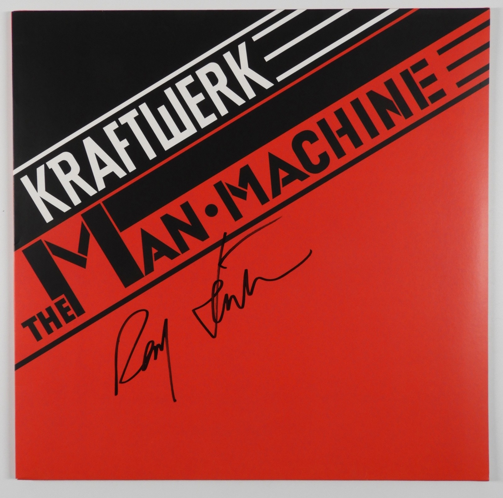 Kraftwerk Ralf Hutter JSA Signed Autograph Record Album The Man Machine