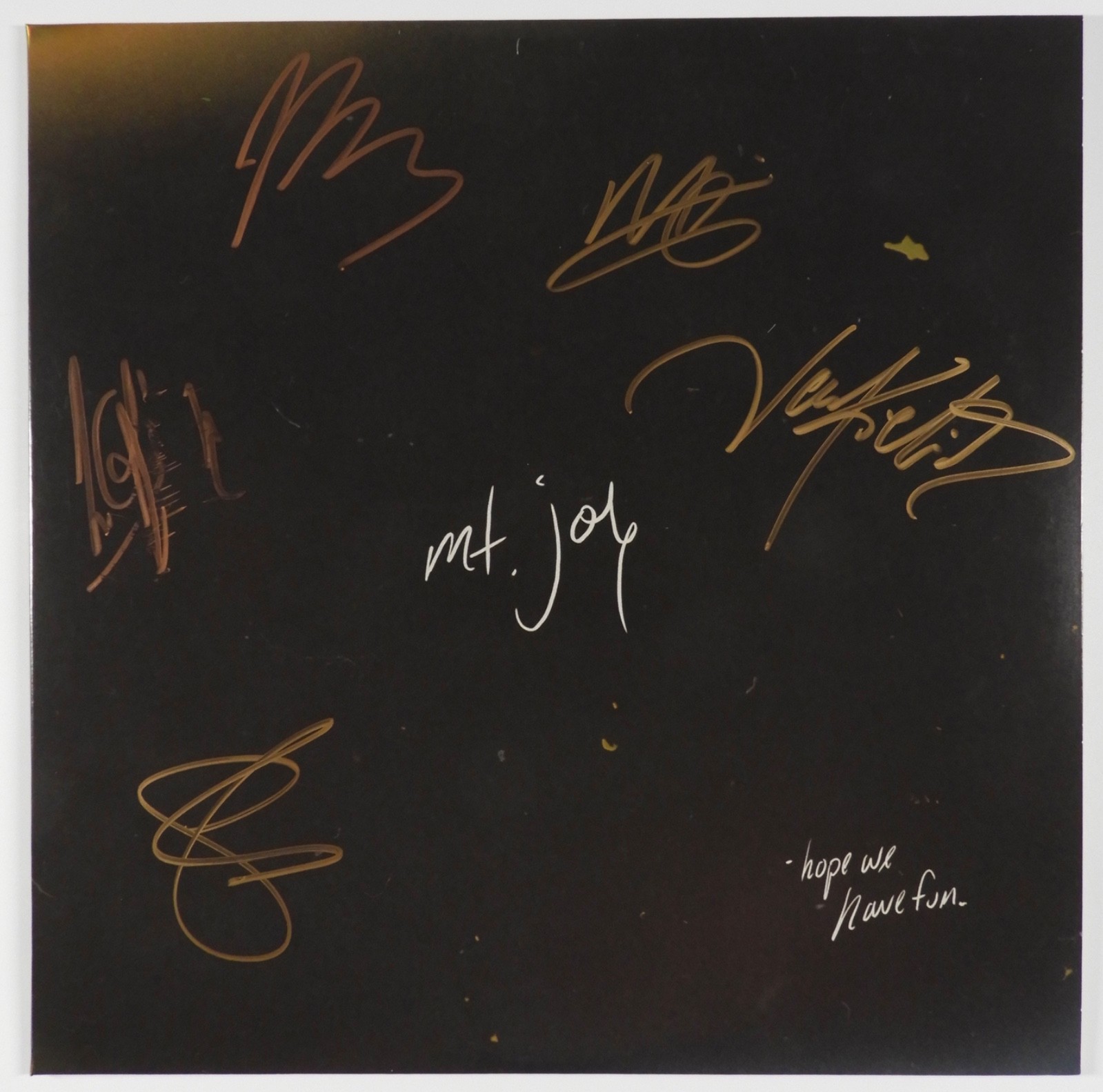 Mt Joy JSA Fully Signed Autograph Record Album Vinyl Hope We Have Fun