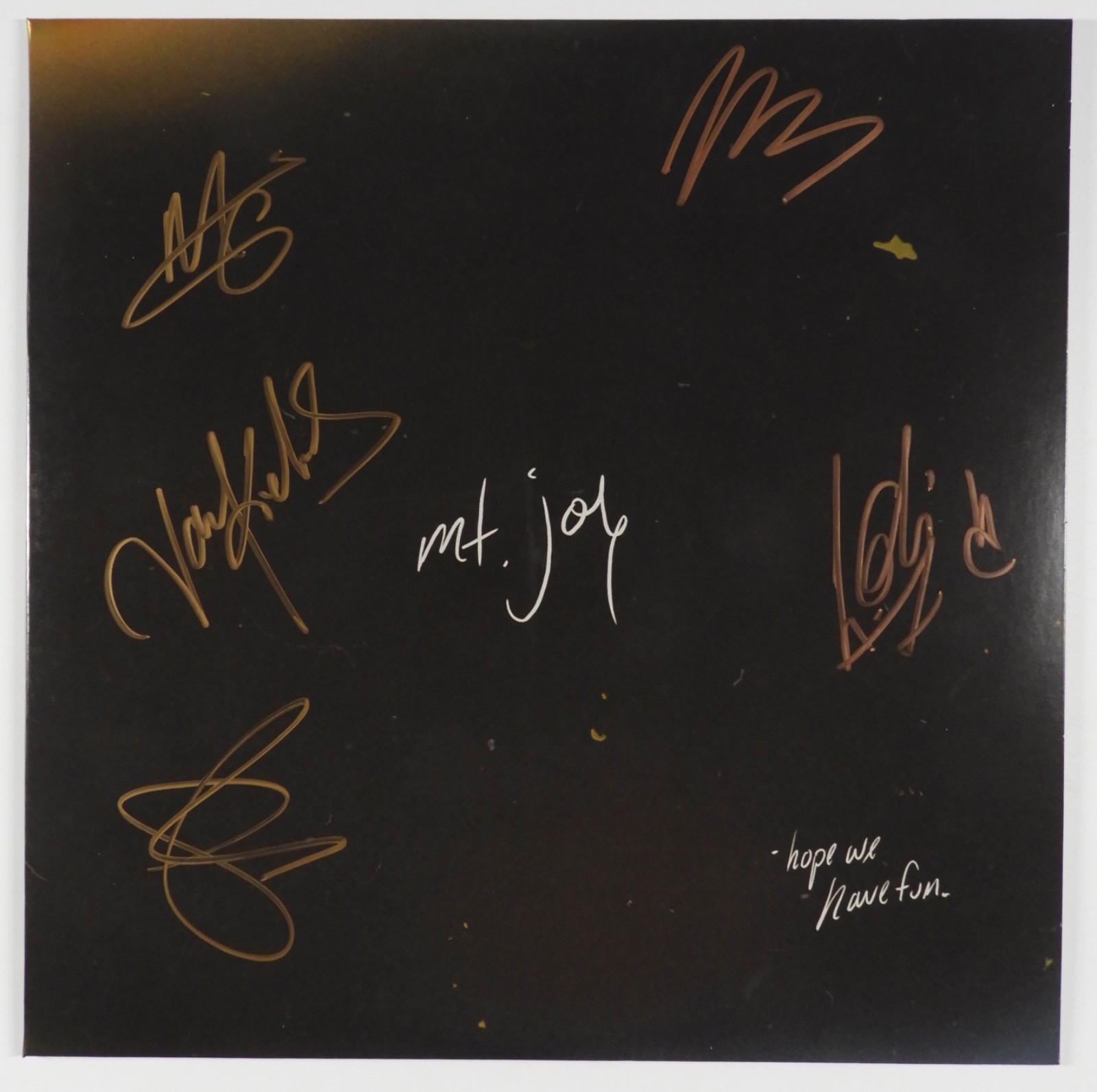 Mt Joy JSA Fully Signed Autograph Record Album Vinyl Hope We Have Fun