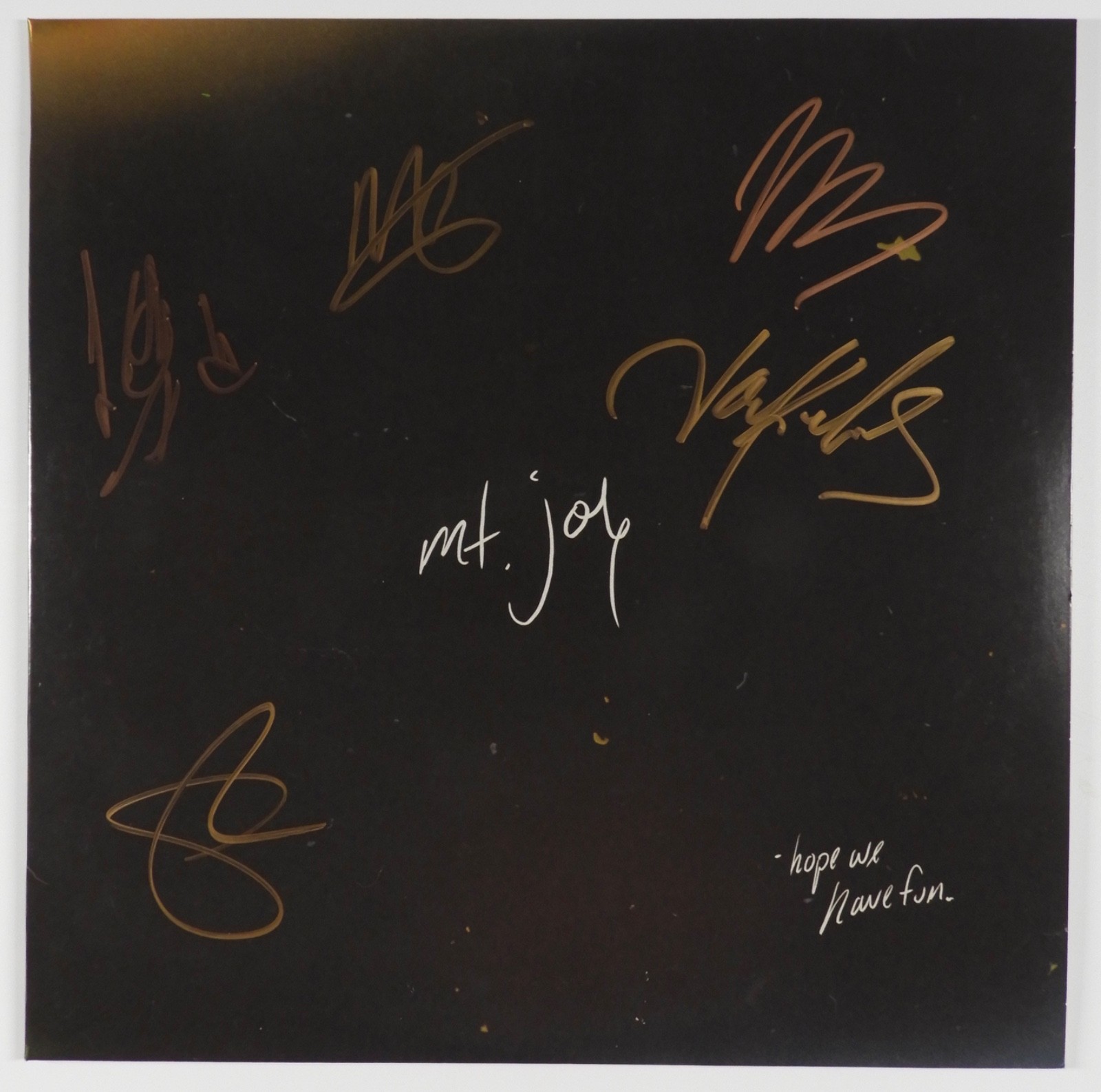 Mt Joy JSA Fully Signed Autograph Record Album Vinyl Hope We Have Fun