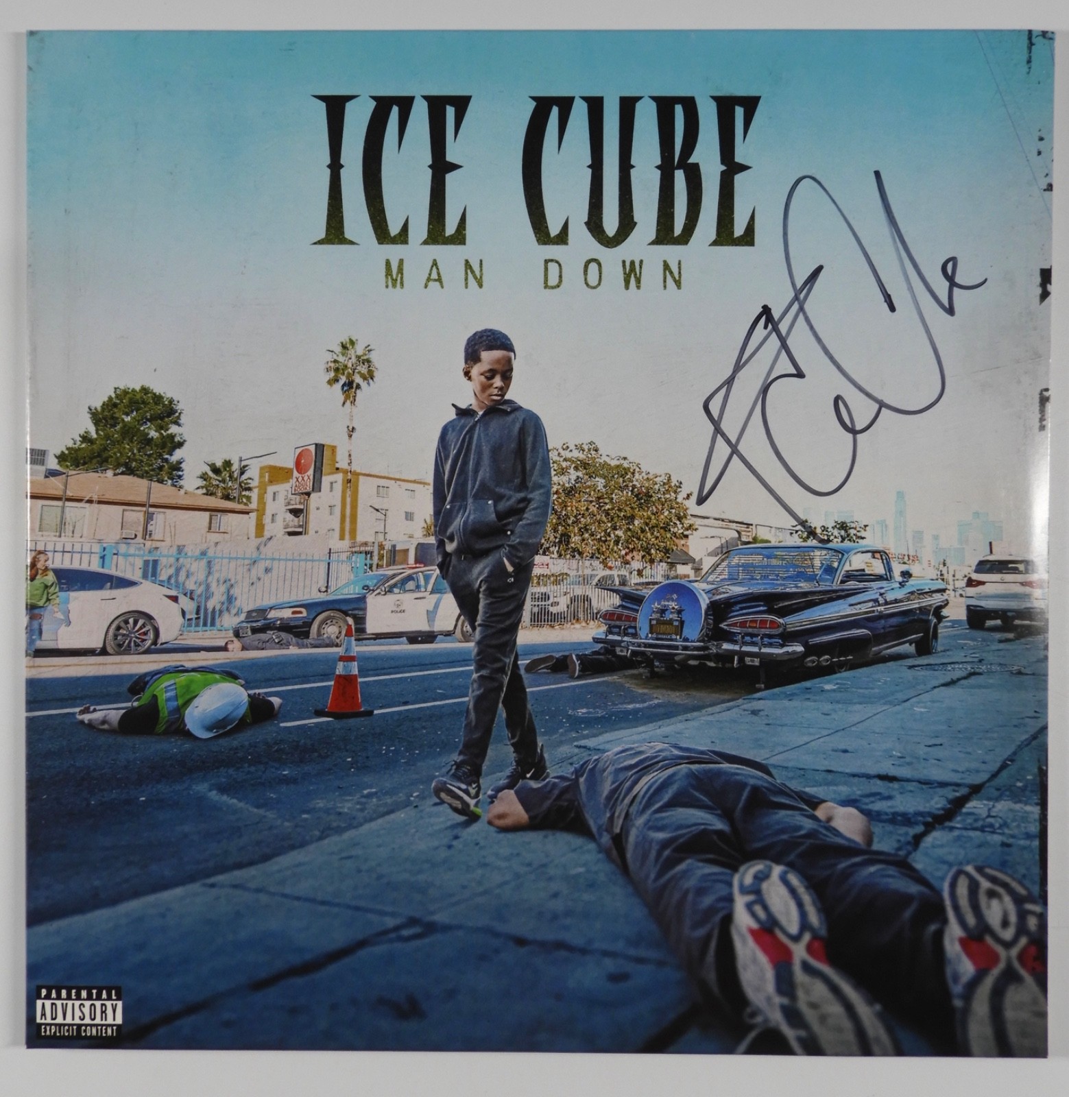 Ice Cube JSA Fully Signed Autograph Record Album Vinyl Man Down