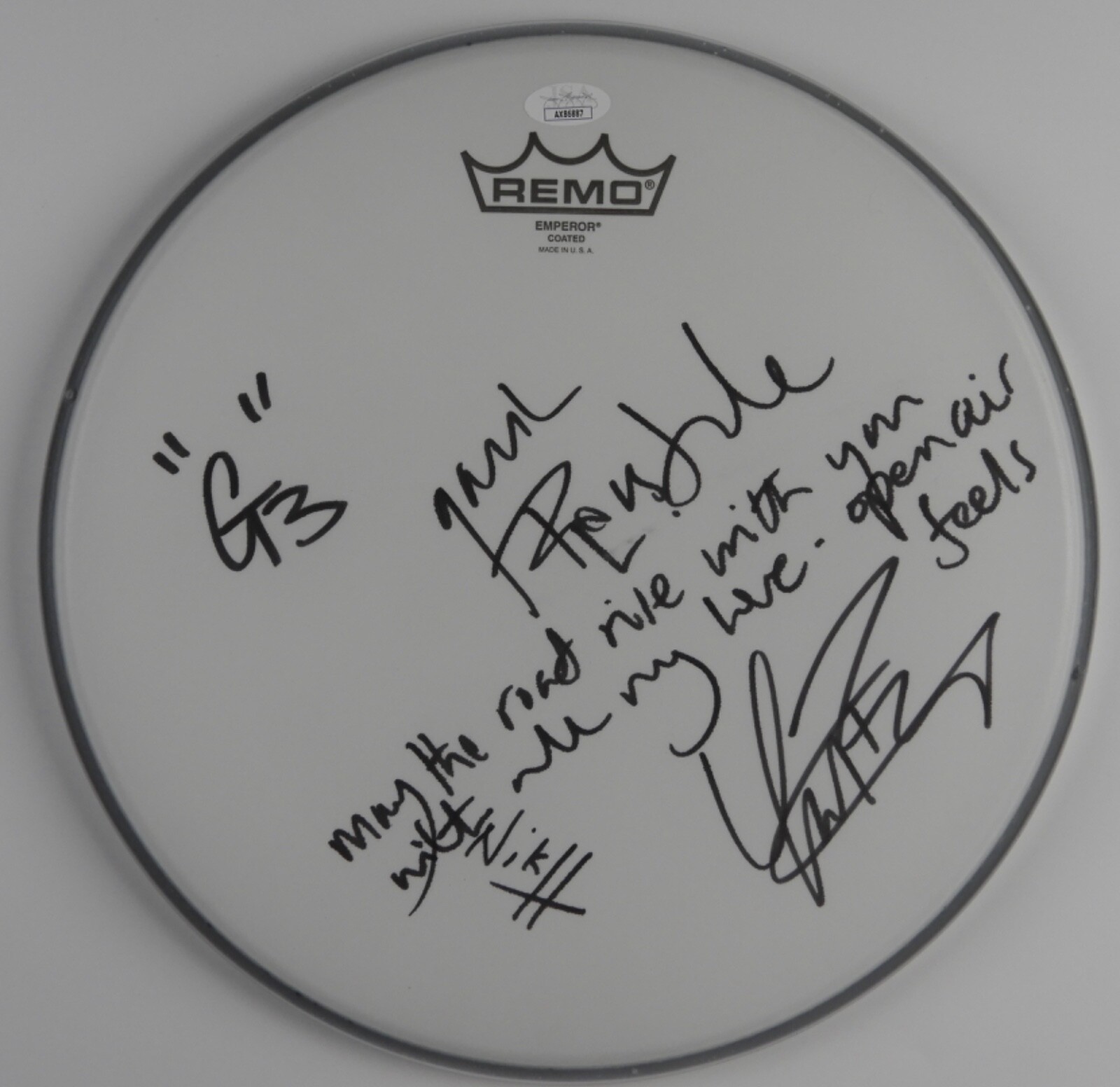 BUSH JSA  Signed Autograph Drum head Gavin Rossdale