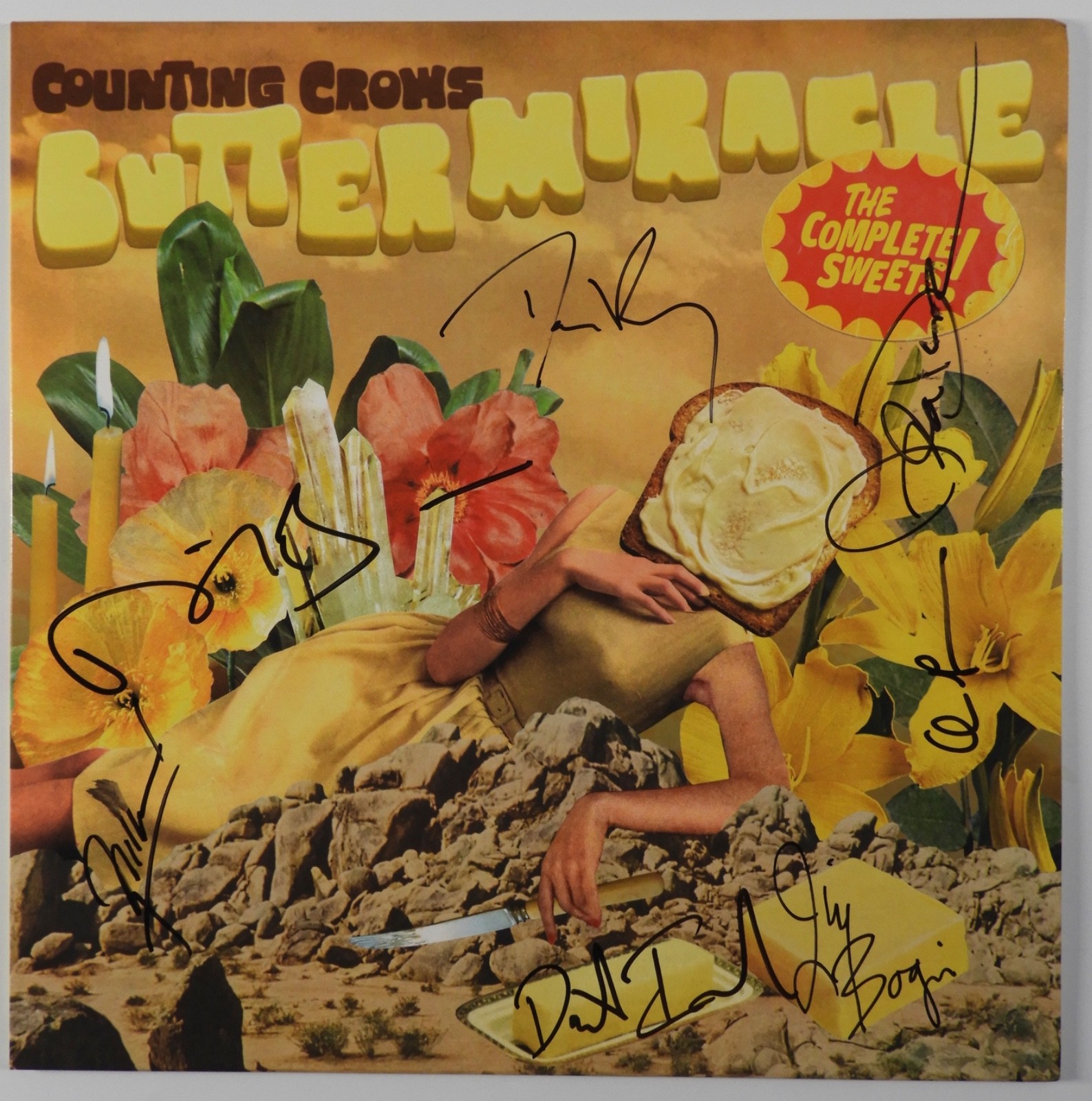 Counting Crows JSA Fully Signed Autograph Record Album Vinyl Butter Miracle