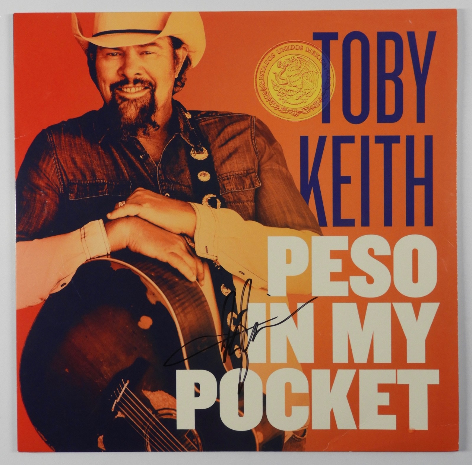 Toby Keith JSA Fully Signed Autograph Record Album Vinyl Peso In My Pocket