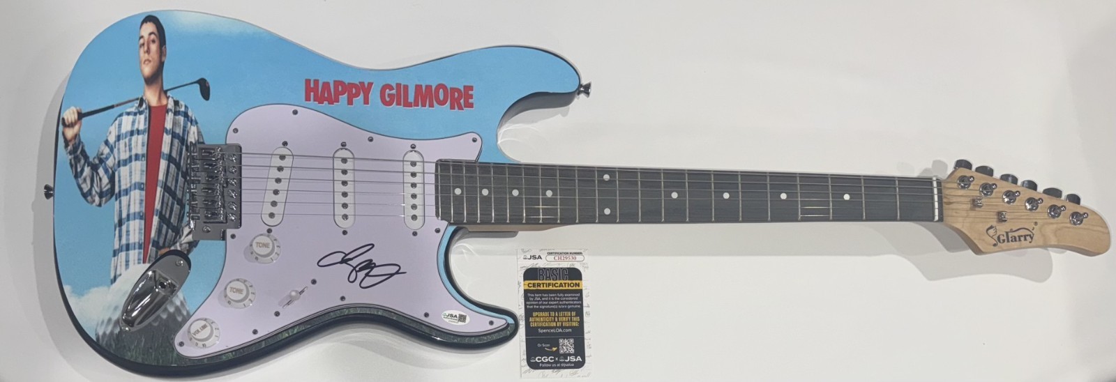 ADAM SANDLER SIGNED CUSTOM HAPPY GILMORE ELECTRIC GUITAR JSA COA