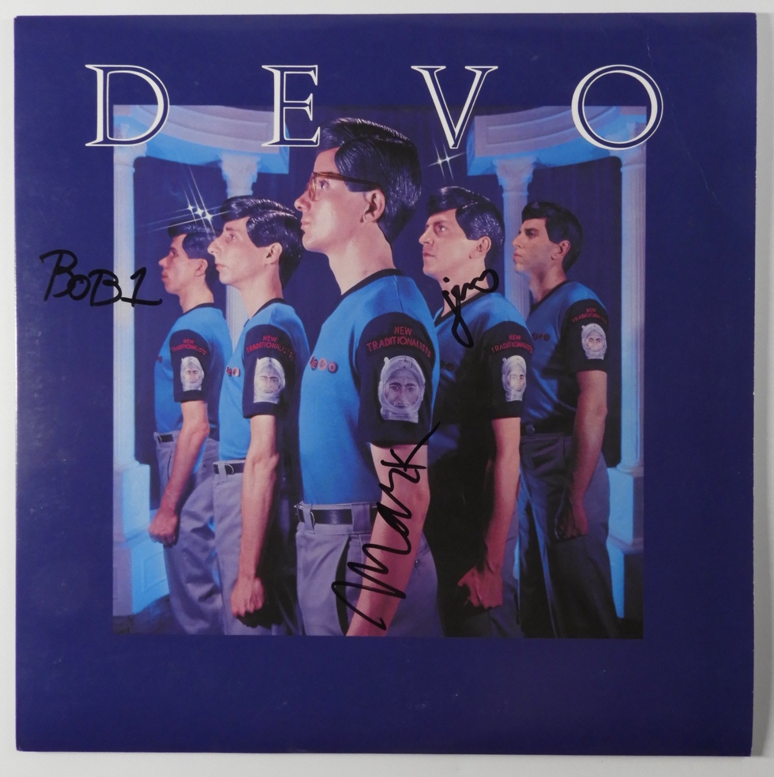 Devo JSA Signed Autograph Record Album Vinyl New Traditionalists