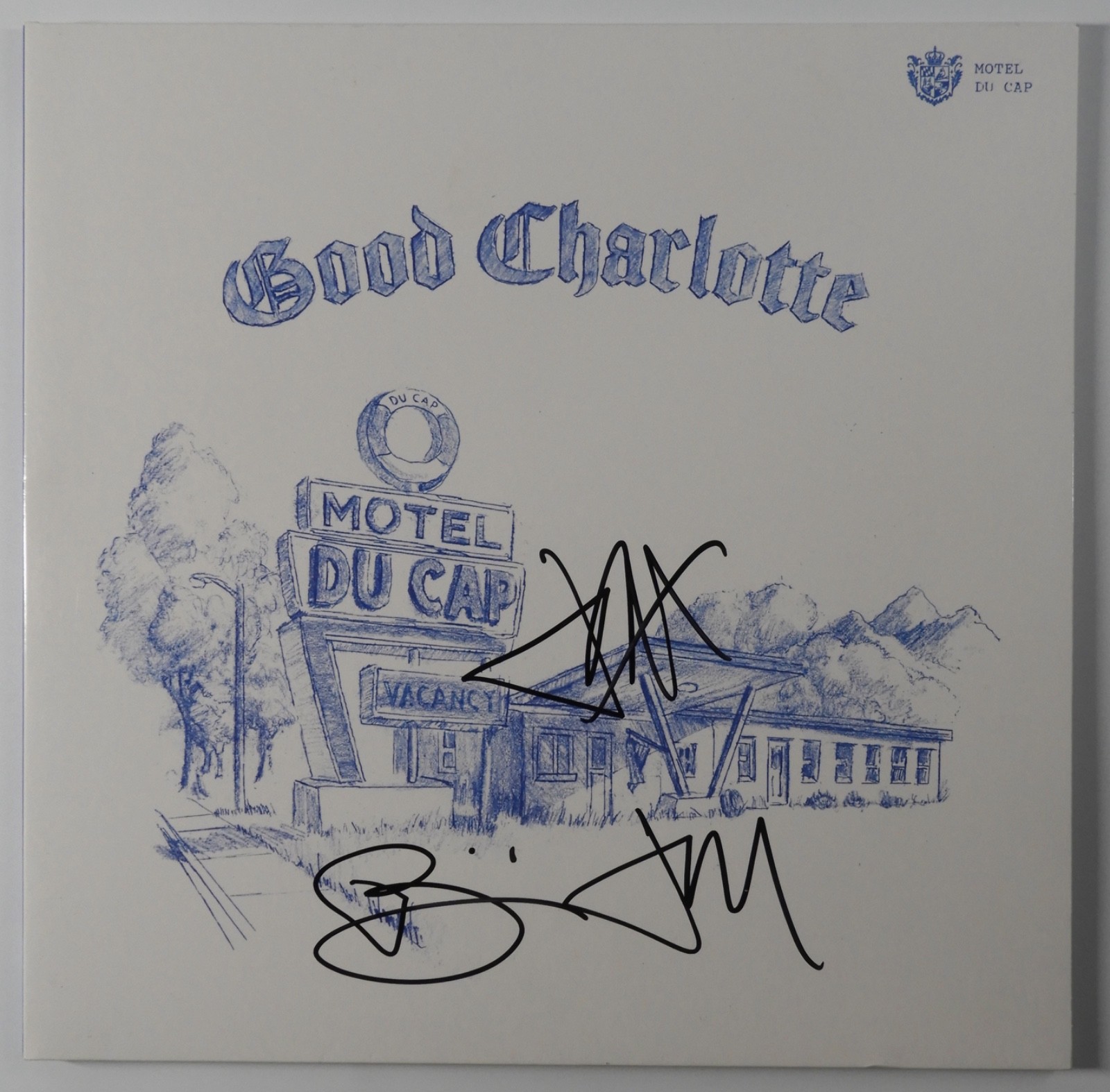 Good Charlotte JSA Signed Autograph Record Album Vinyl Motel Du Cap