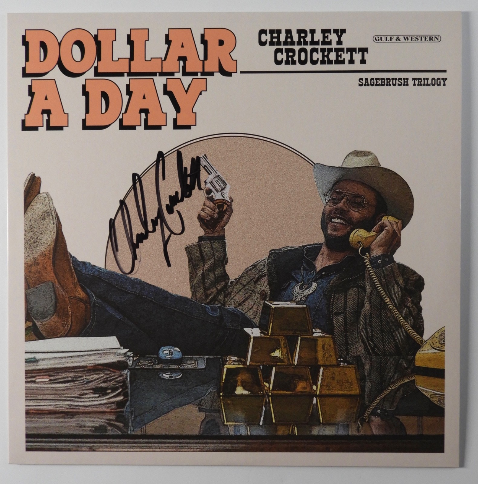 Charley Crockett JSA Signed Autograph Record Album Dollar A Day