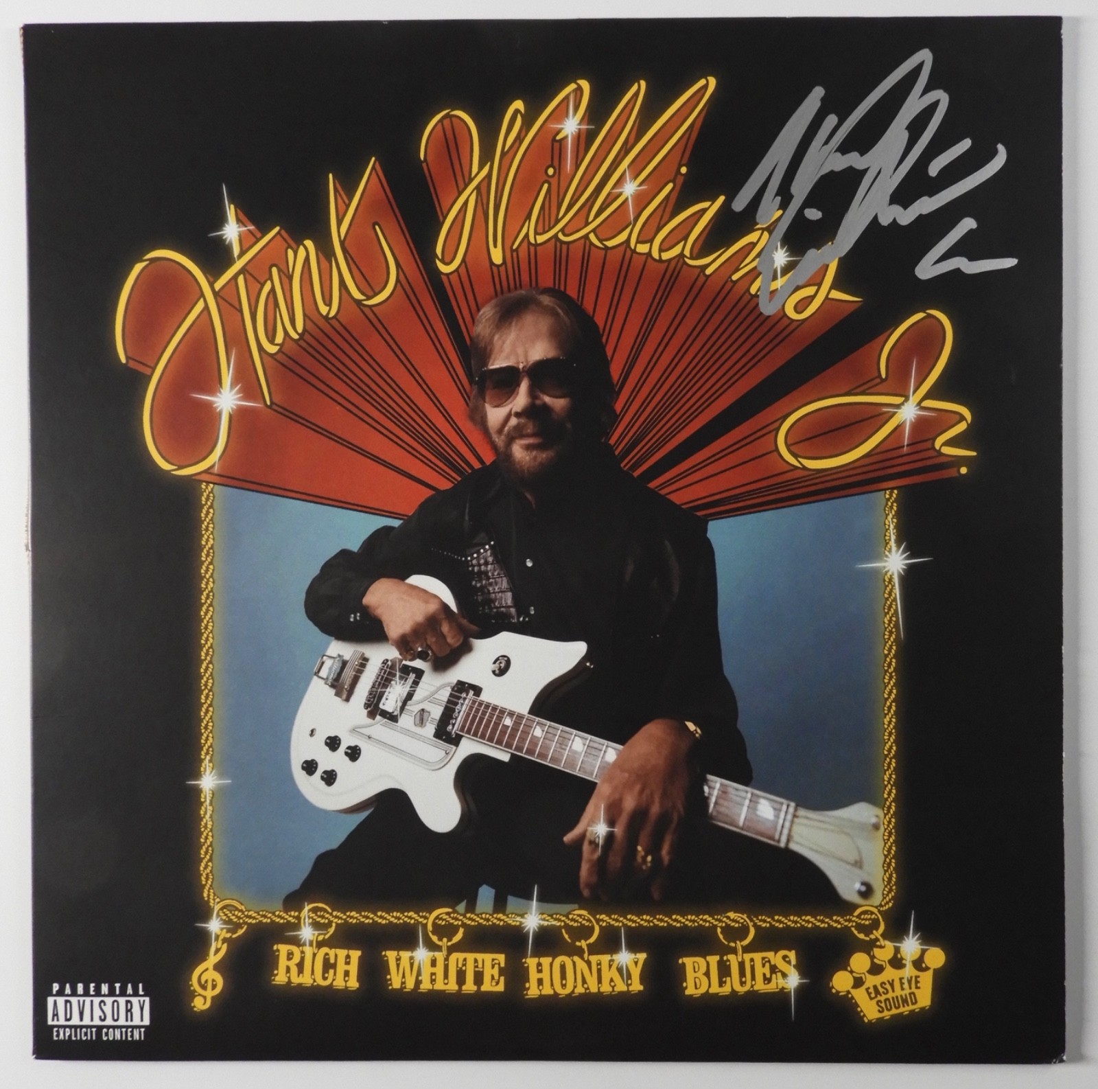 Hank Williams Jr. Signed Autograph Album JSA Record Vinyl Rich White Honky Blues