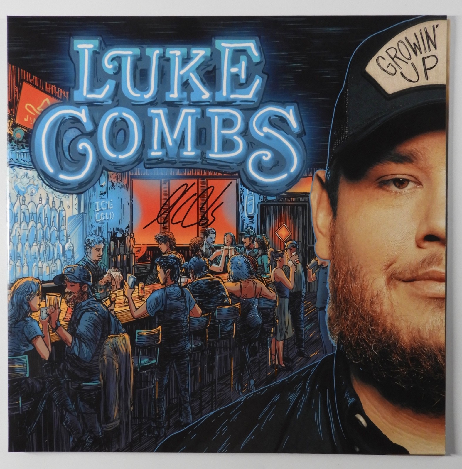 Luke Combs Signed Autograph Album JSA Record Vinyl Growin' Up