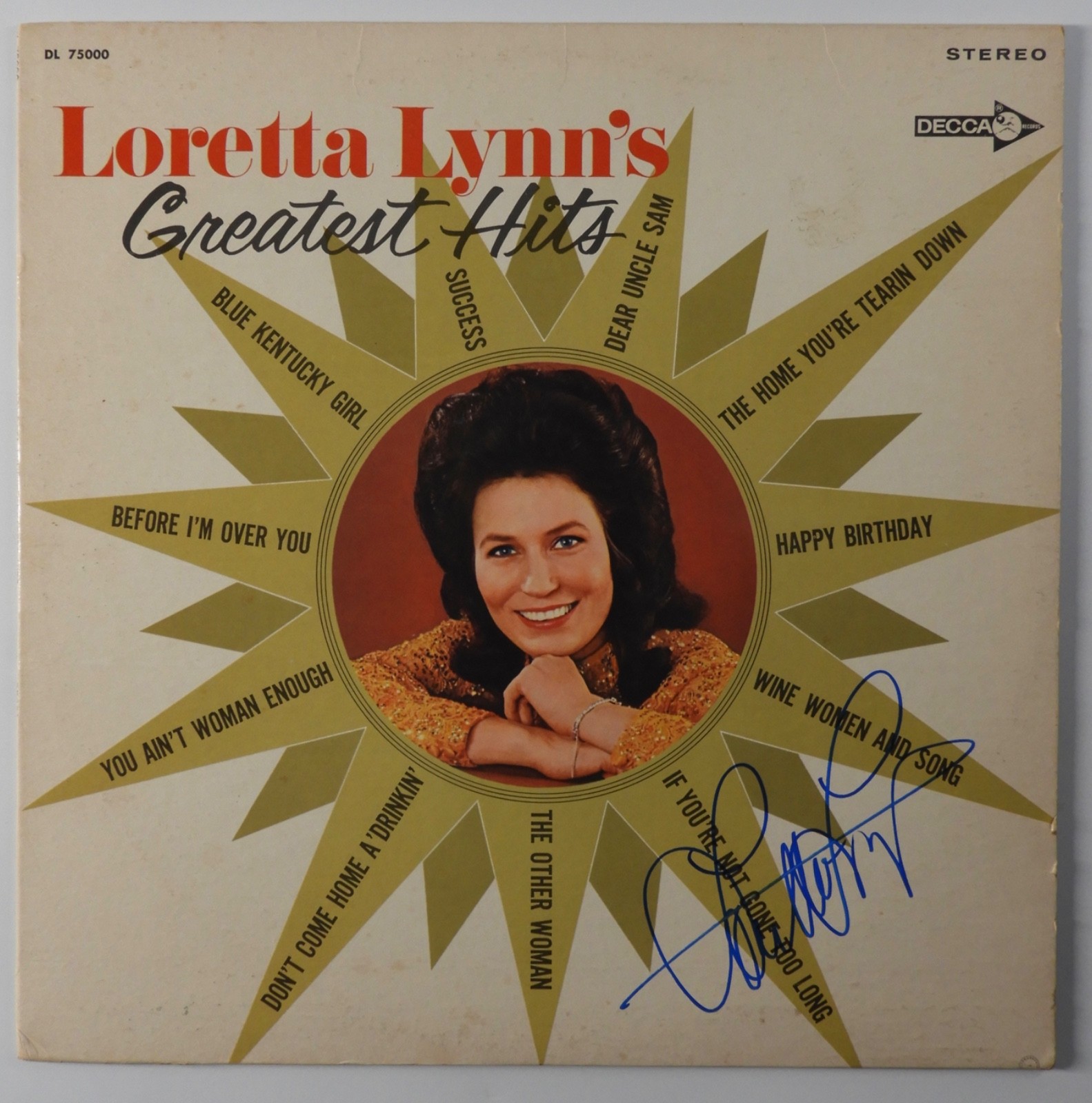 Loretta Lynn JSA Signed Autograph Record Album Vinyl Greatest Hits