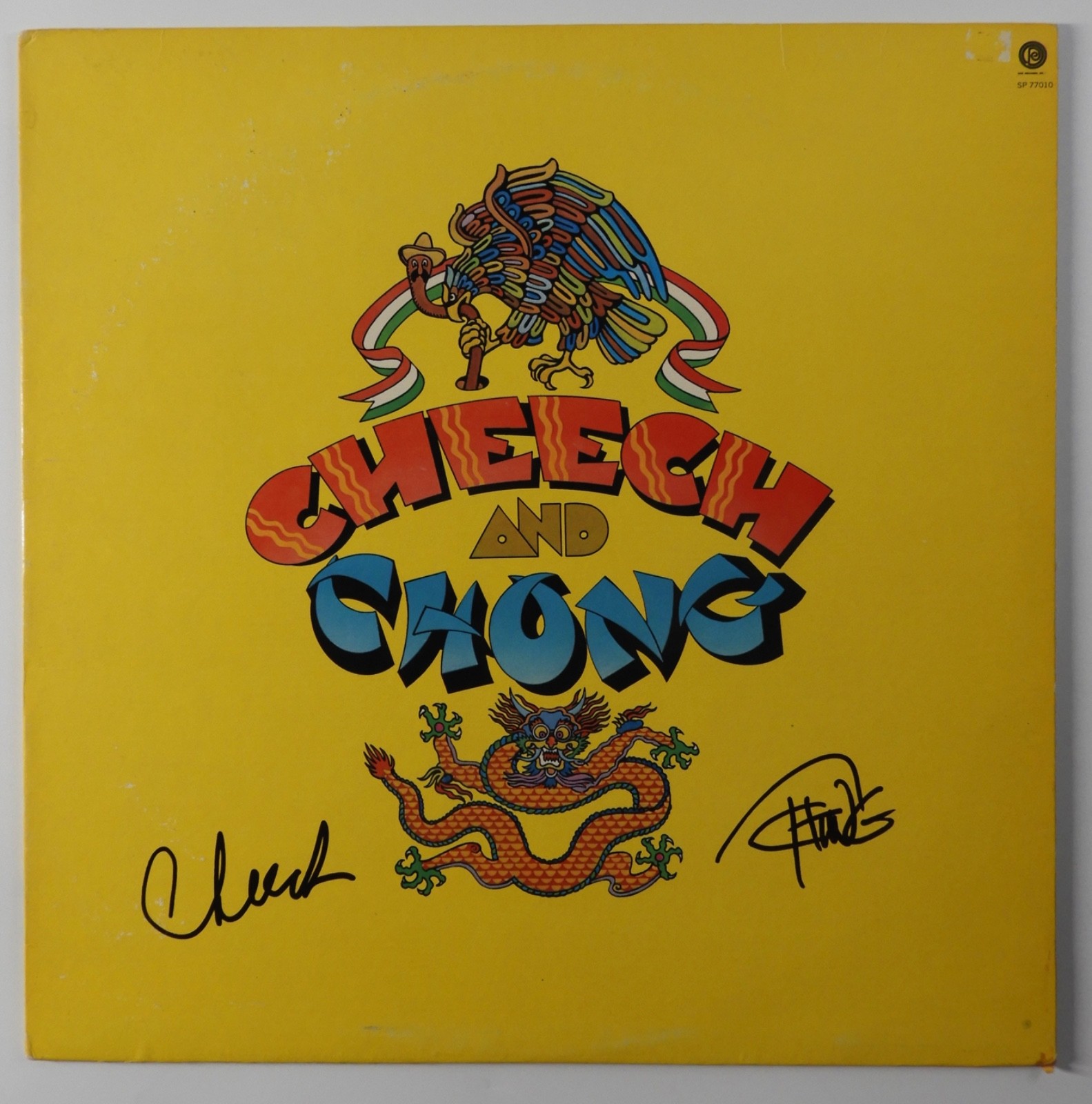Cheech And Chong JSA Signed Autograph Record Album Vinyl Cheech Marin Tommy
