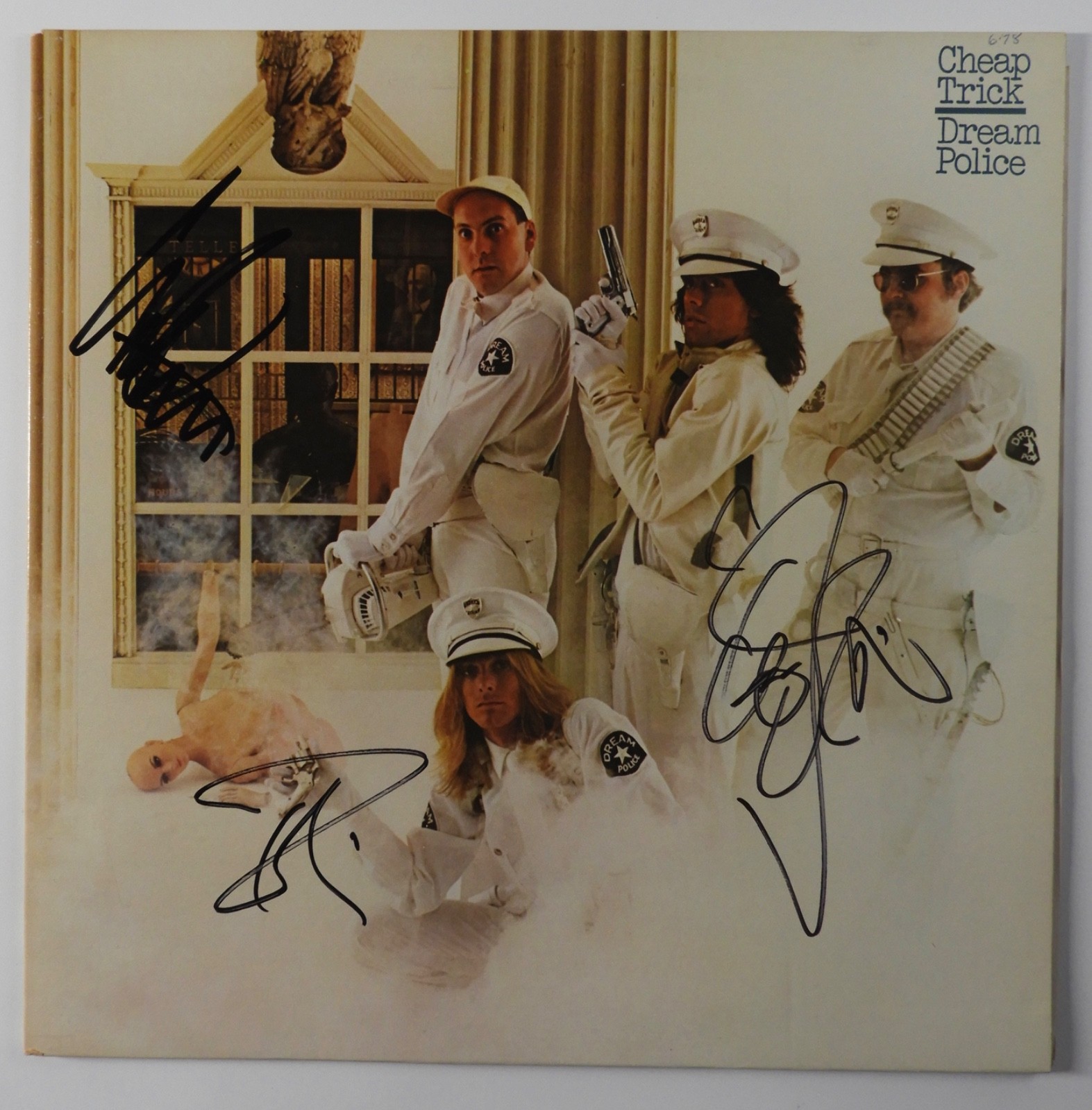 Cheap Trick JSA Signed Autograph Record Album Vinyl Dream Police