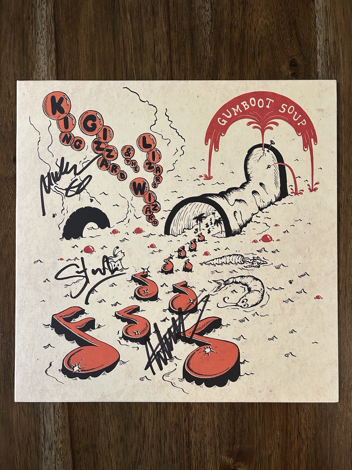 ‘King Gizzard & The Lizard Wizard’ Band Signed ‘Gumboot Soup’ Vinyl Album