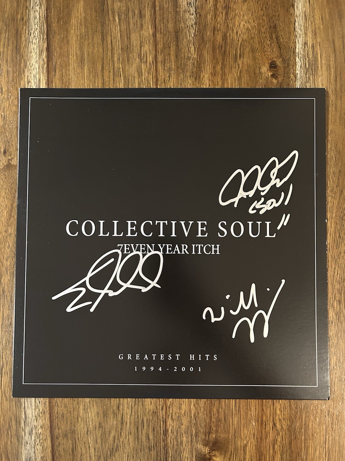 ‘COLLECTIVE SOUL’ BAND SIGNED ‘GREATEST HITS’ VINYL ALBUM ED ROLAND +2 COLLECTIBLE MEMORABILIA