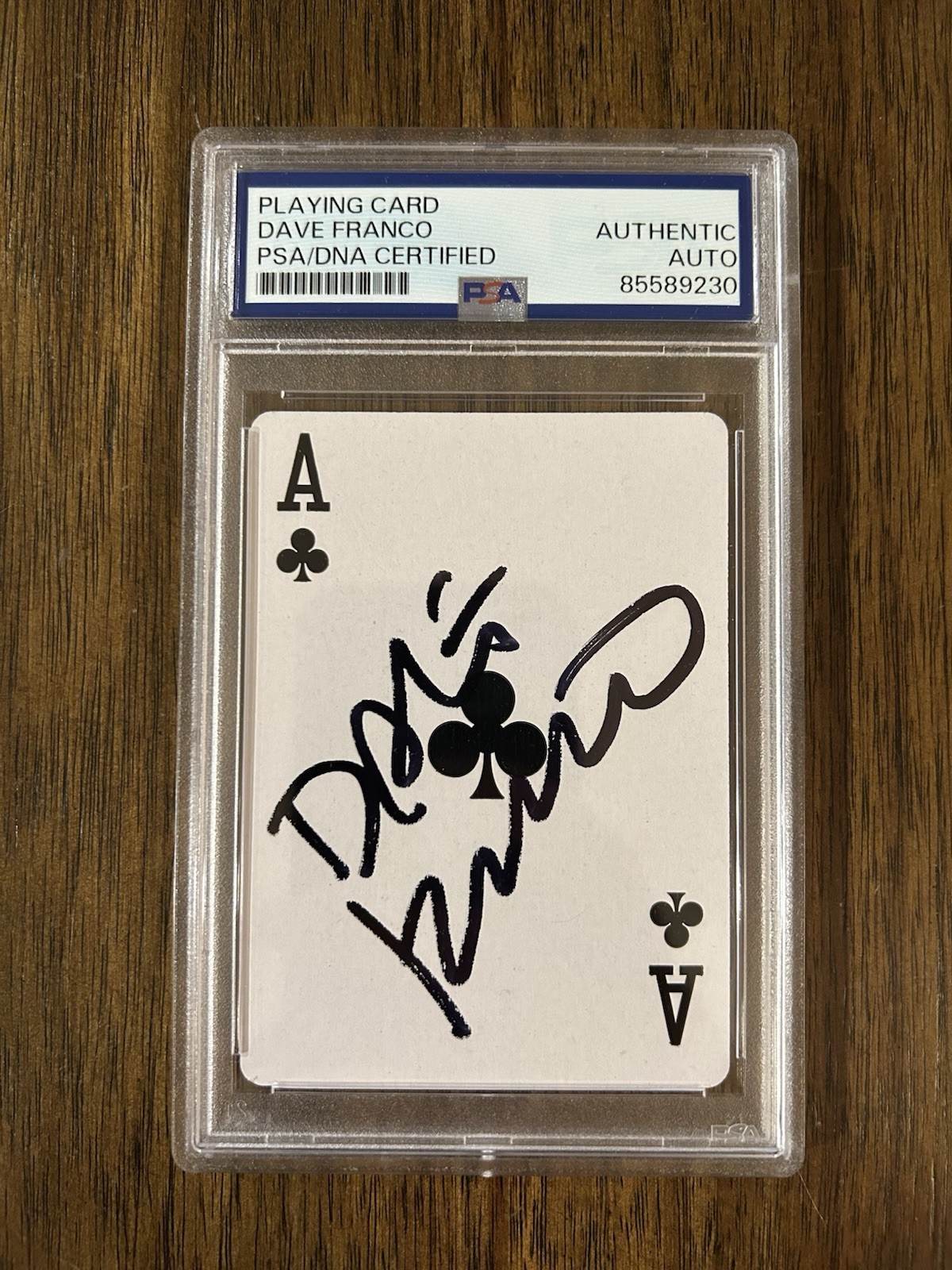 Dave Franco ‘Now You See Me’ Signed Playing Card 'Jack Wilder' PSA Slab