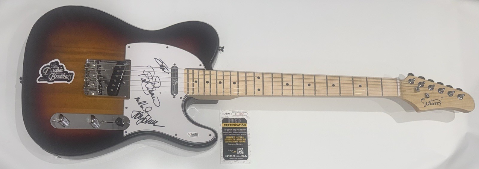 THE DOOBIE BROTHERS SIGNED GUITAR TOM PAT MICHAEL MCDONALD JON 4X JSA COA