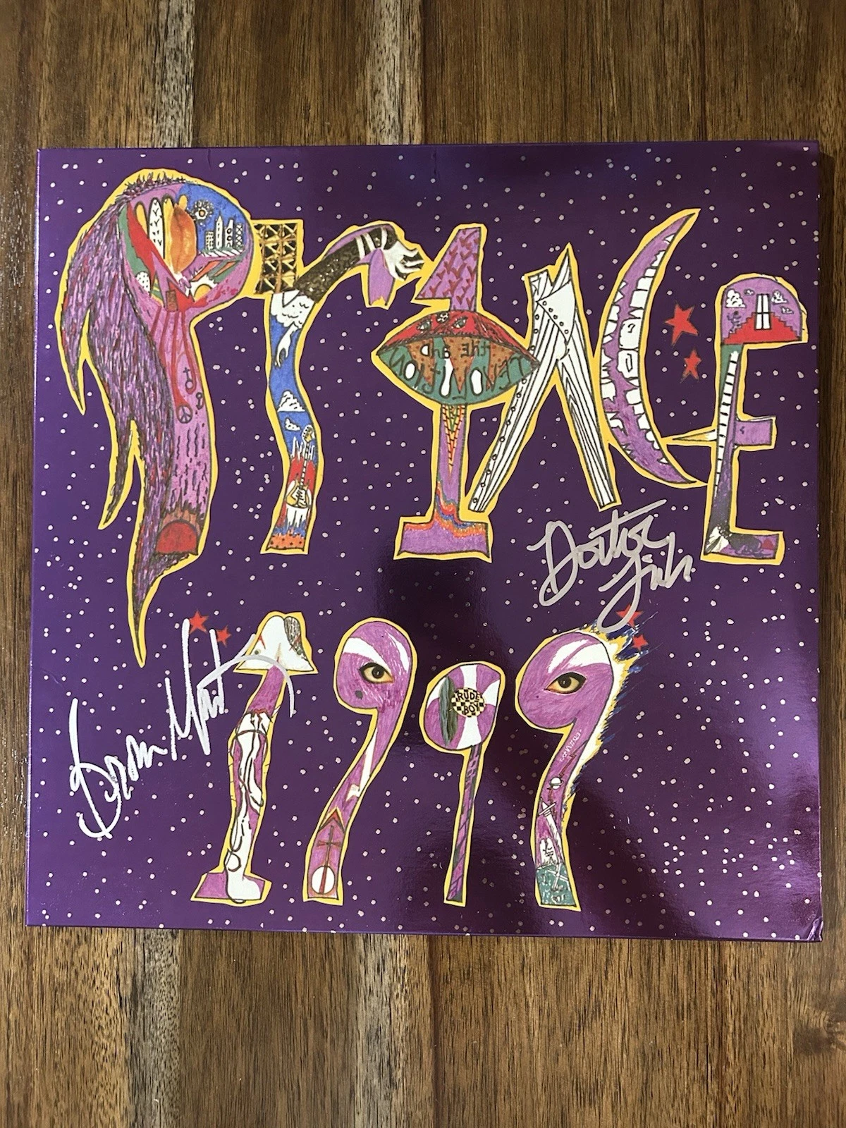 ‘Prince And The Revolution’ Band Dr. Fink & Brown Mark Signed ‘1999’ Vinyl Album