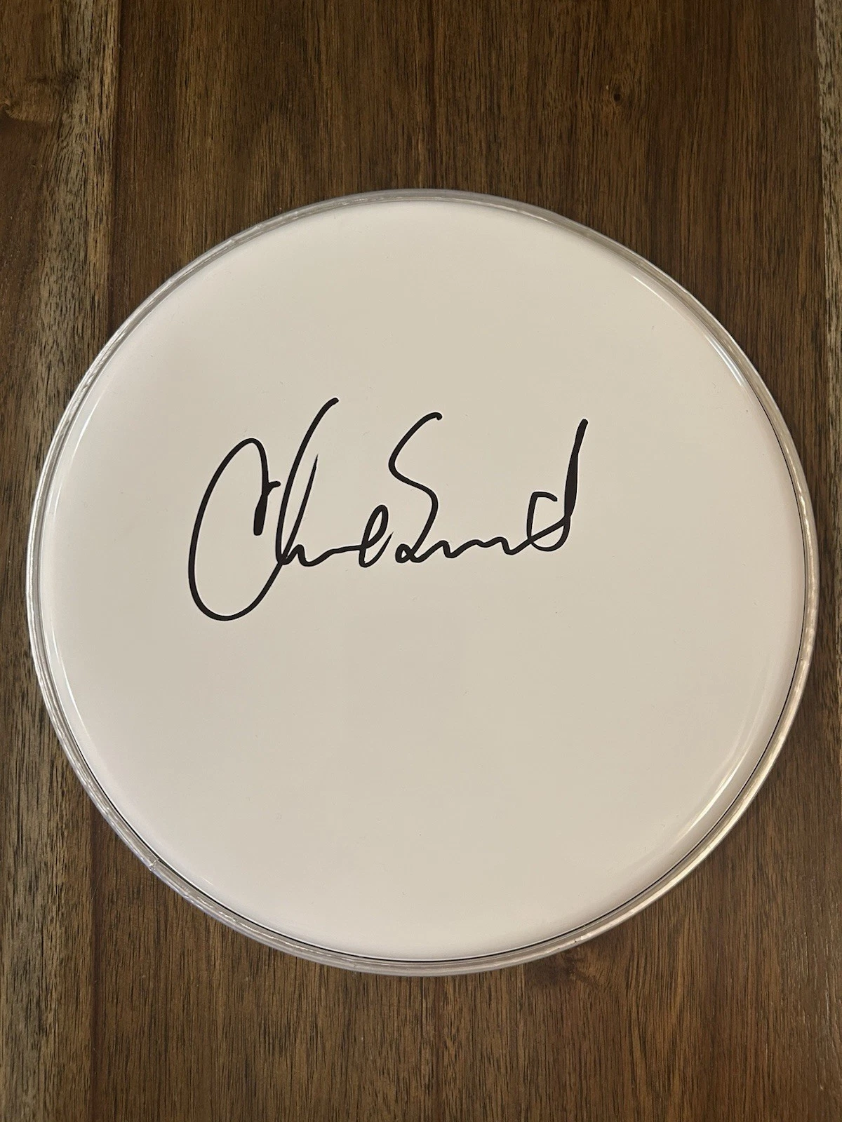 Chad Smith ‘Red Hot Chili Peppers’ Band Drummer Signed 10” Drumhead Autograph