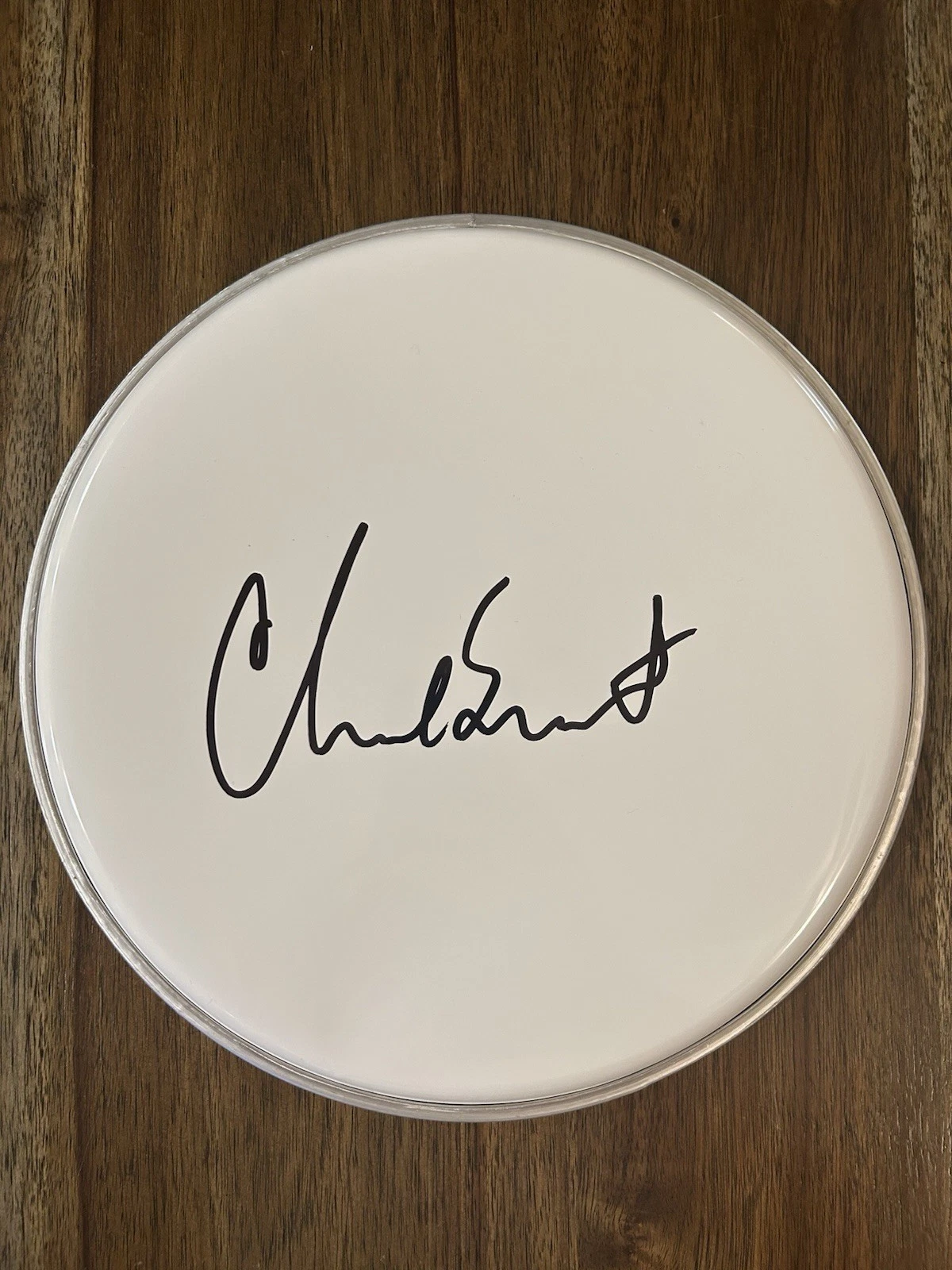 Chad Smith ‘Red Hot Chili Peppers’ Band Drummer Signed 10” Drumhead Autograph