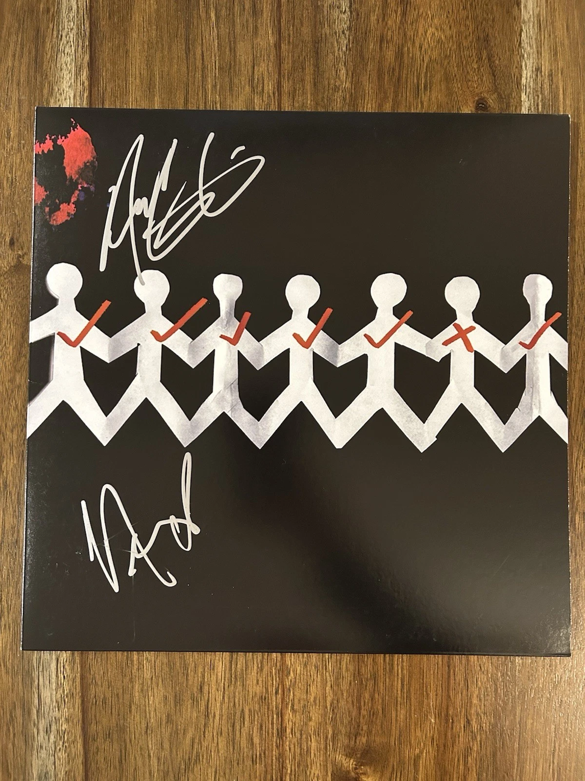 Adam Gontier & Neil ‘Three Days Grace’ Band Signed ‘One-X’ Vinyl Album Beckett