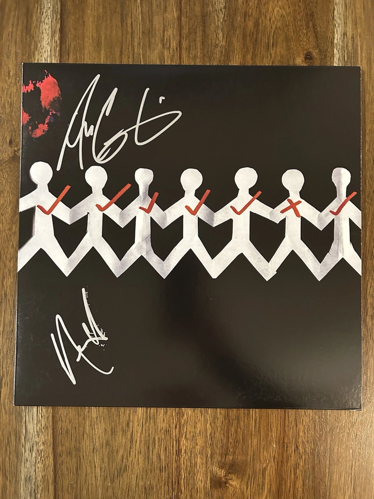 Adam Gontier & Neil ‘Three Days Grace’ Band Signed ‘One-X’ Vinyl Album Beckett